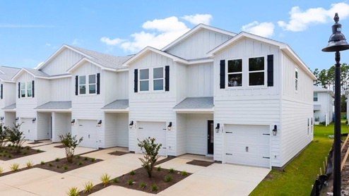 The Palm townhome has two end units and four interior units
