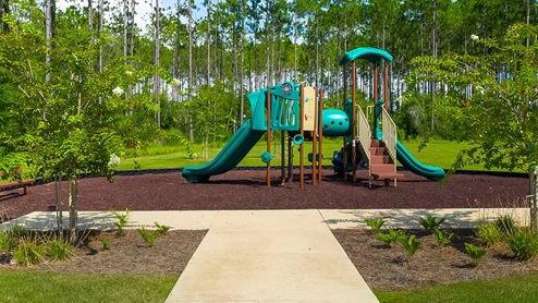 There is a community playground at Bayside at Ward Creek