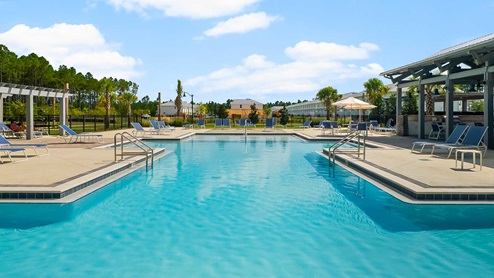 Bayside at Ward Creek has a community pool and cabana