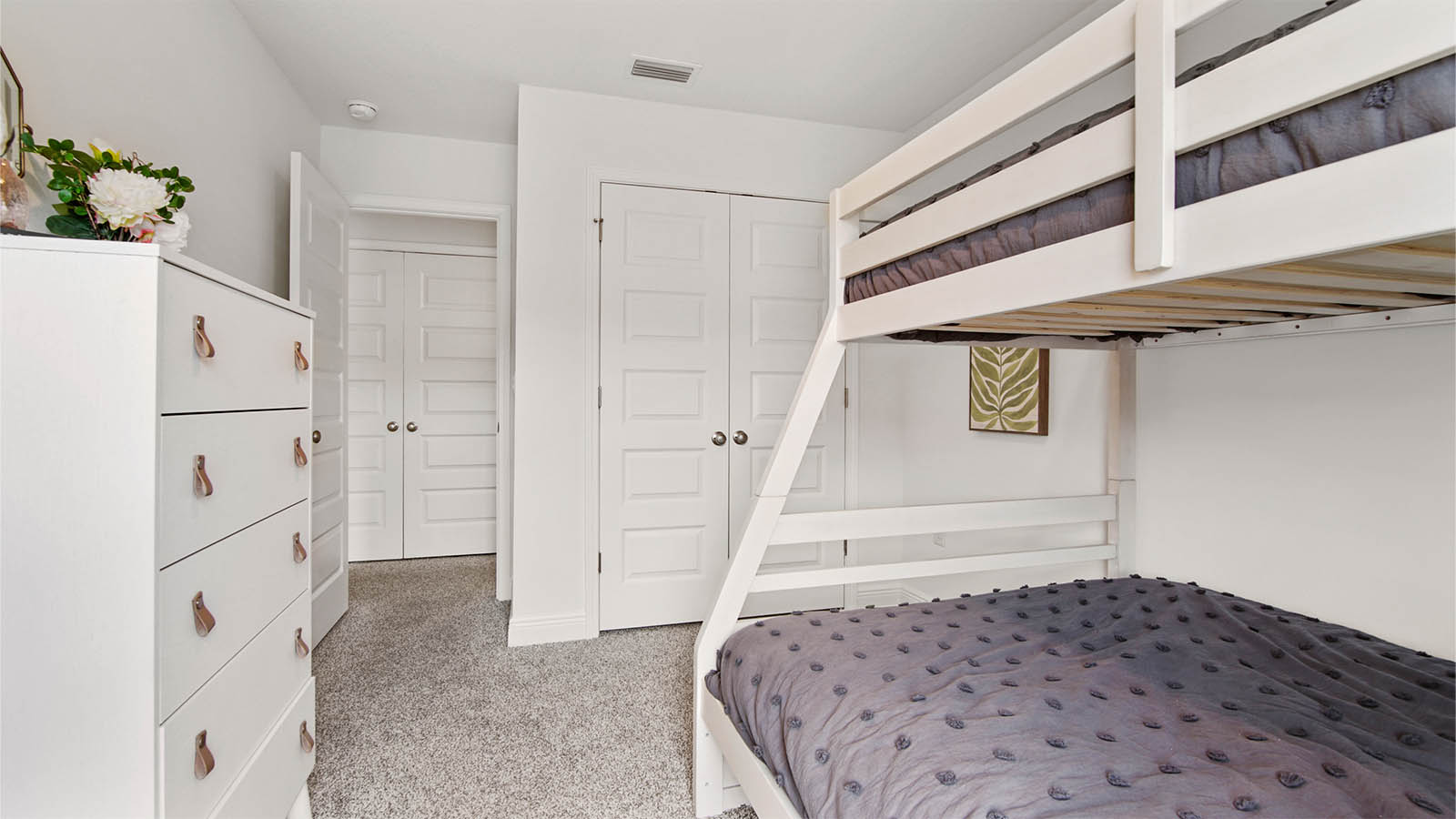 Bedroom 3 on second level with spacious closet