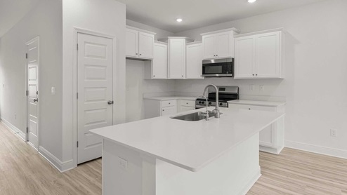 The Palm has quartz countertops