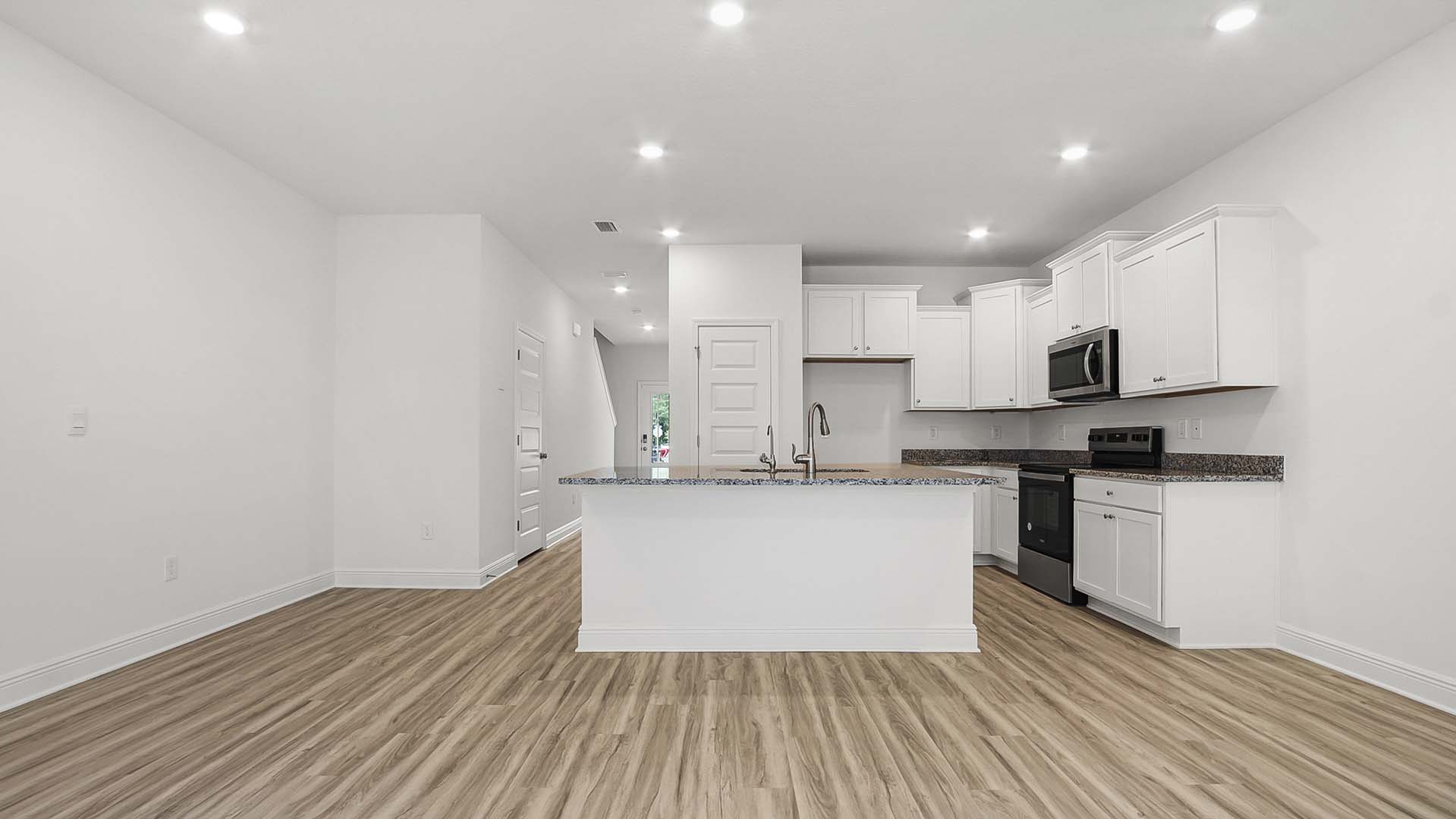 The living and dining areas are combined allowing for comfort and functionality