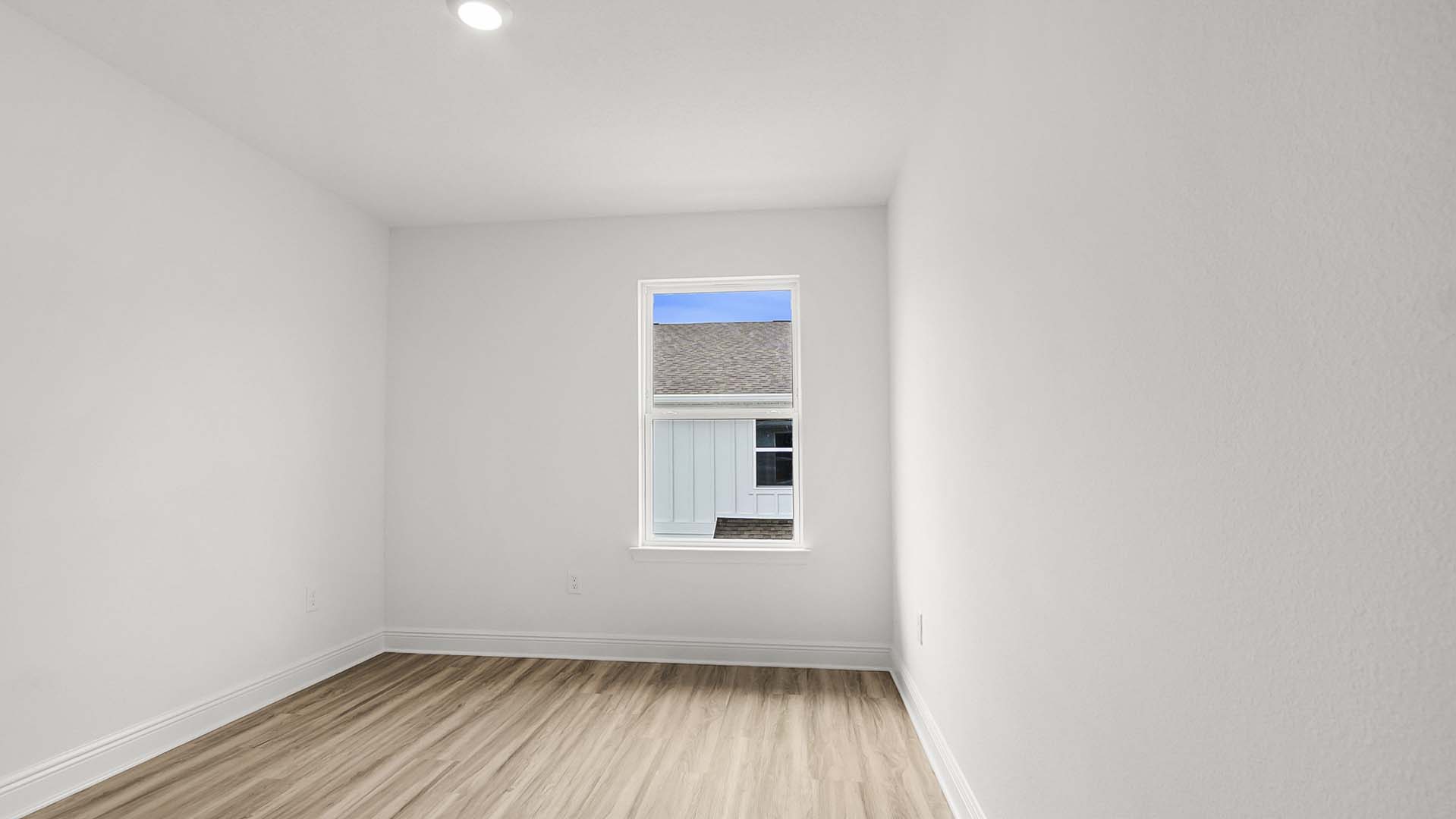 Guest bedroom two has ample closet space