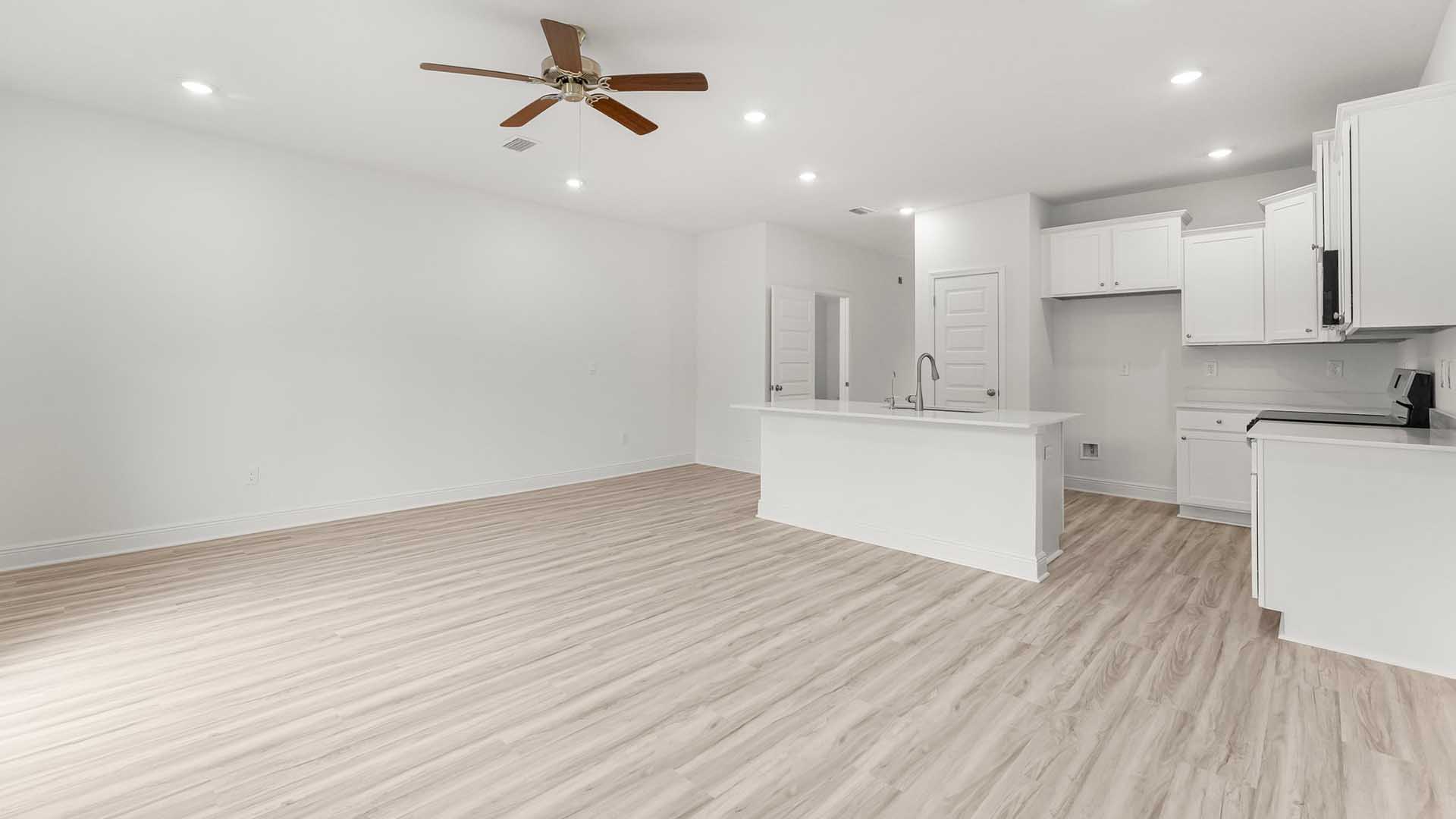 The main level living area serves as the heart of the home