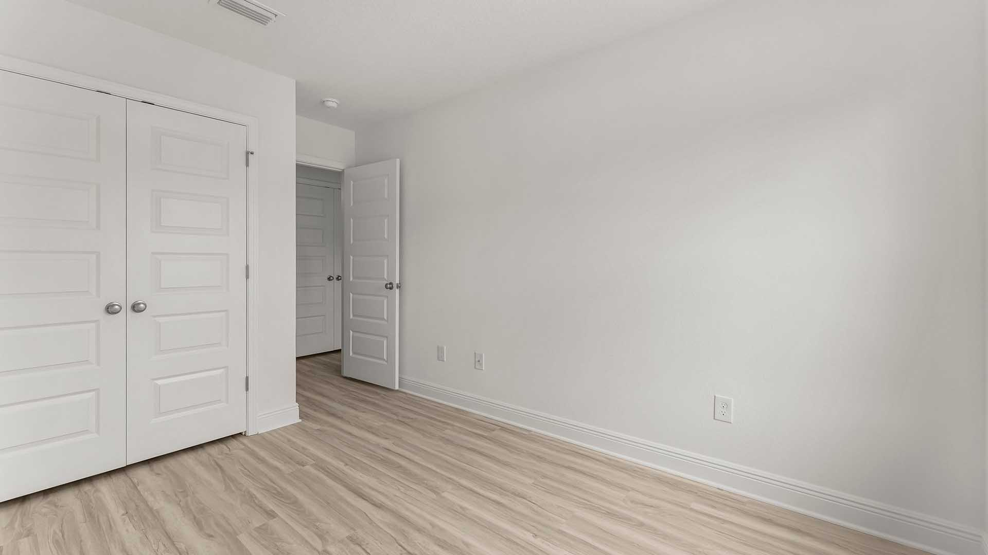 The additional bedrooms have ample closet space