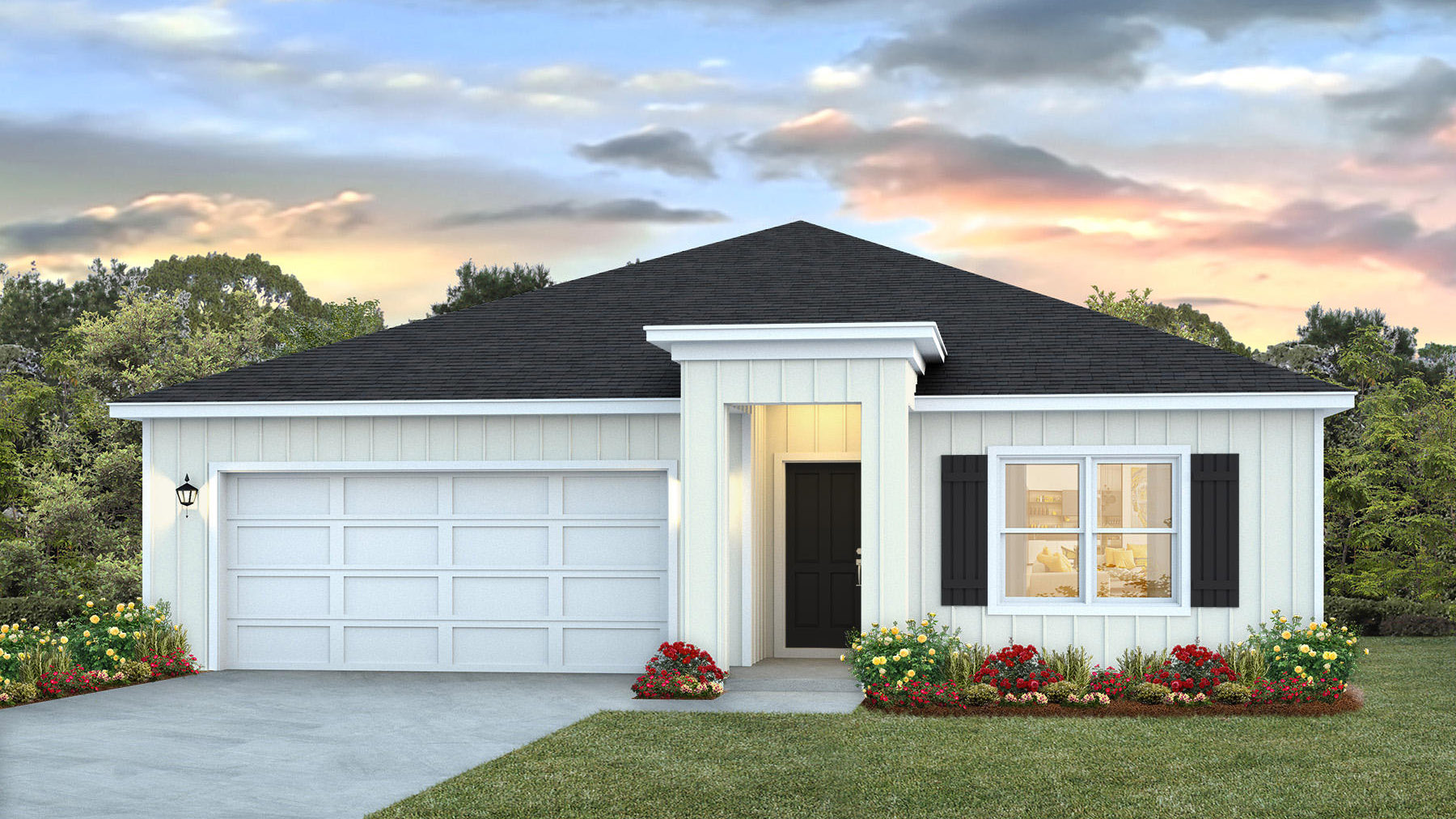 The Cali is a four bedroom and two full bathroom home