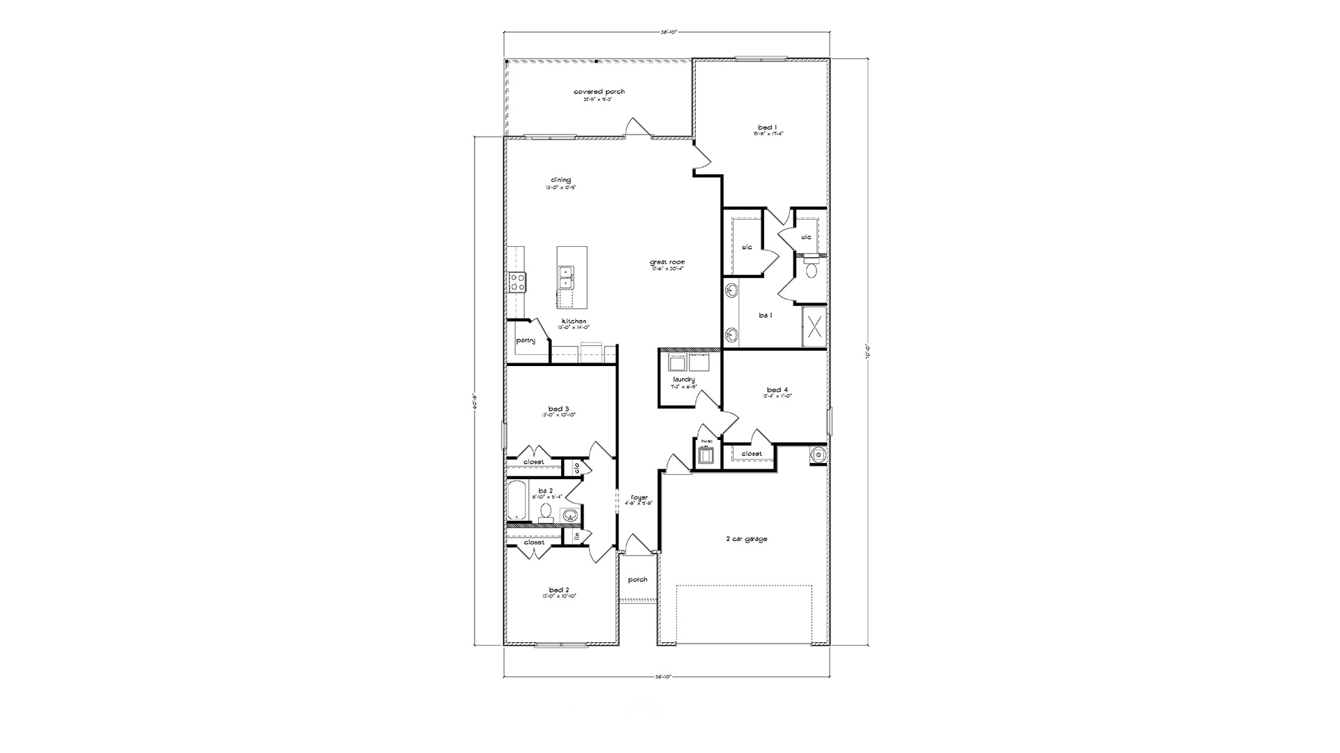 The Ryder B floor plan features a covered entryway