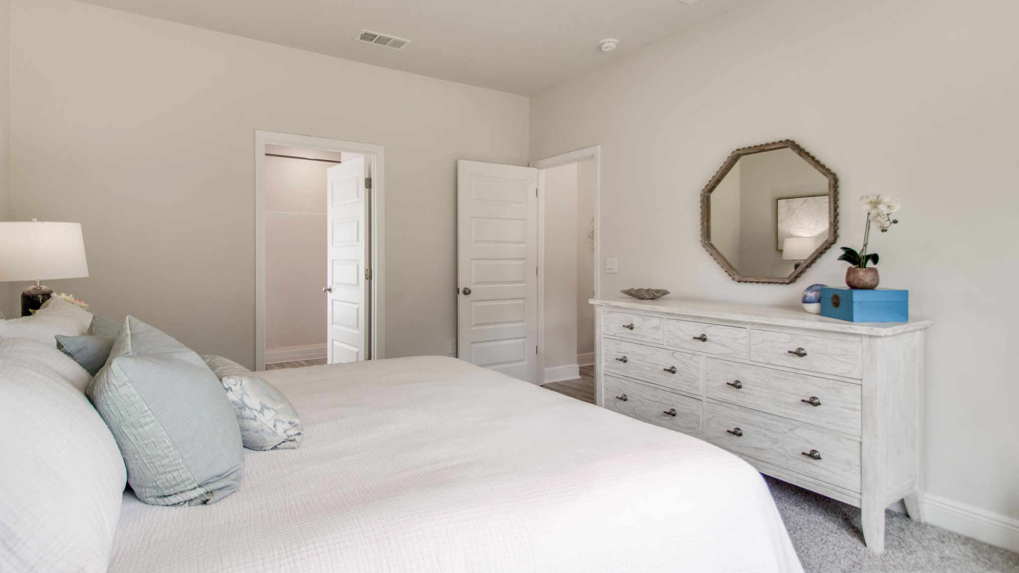 There is a private ensuite bathroom in the primary bedroom