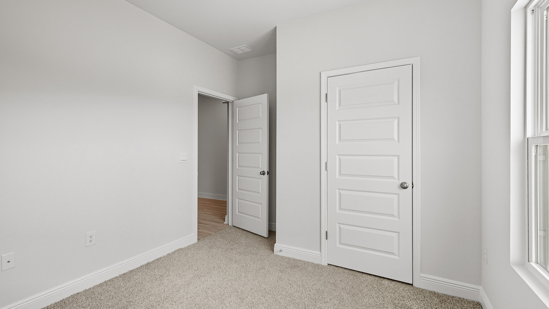 Bedroom three has carpet