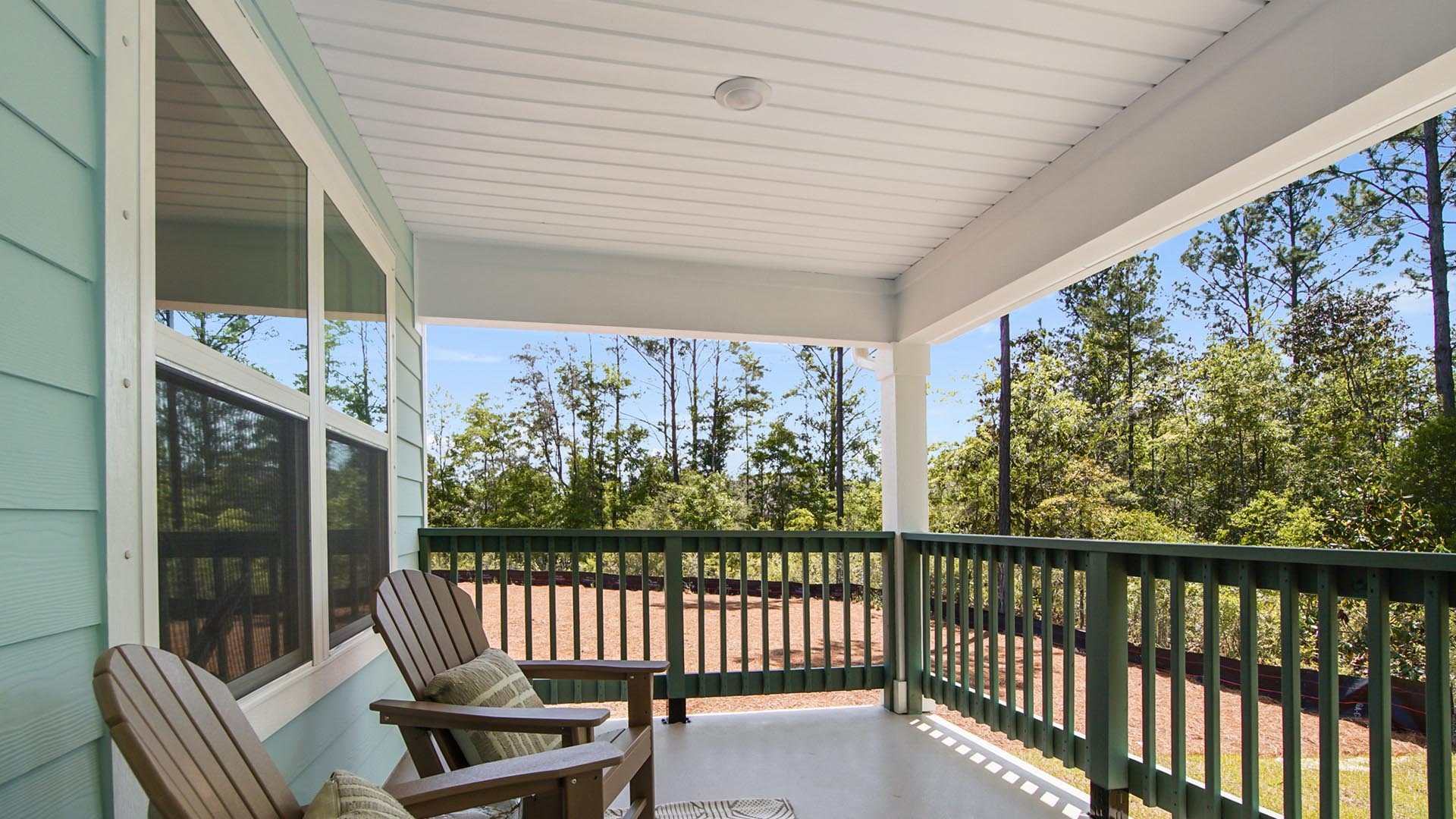 Covered back patio of the Ryder