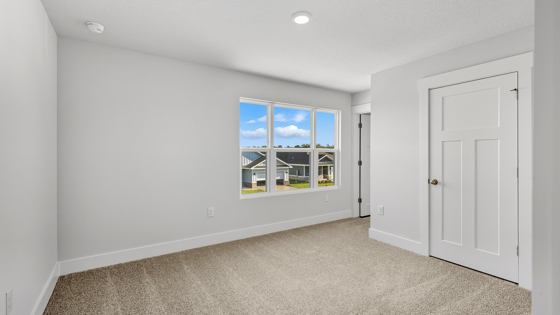 Guest bedrooms have spacious closets