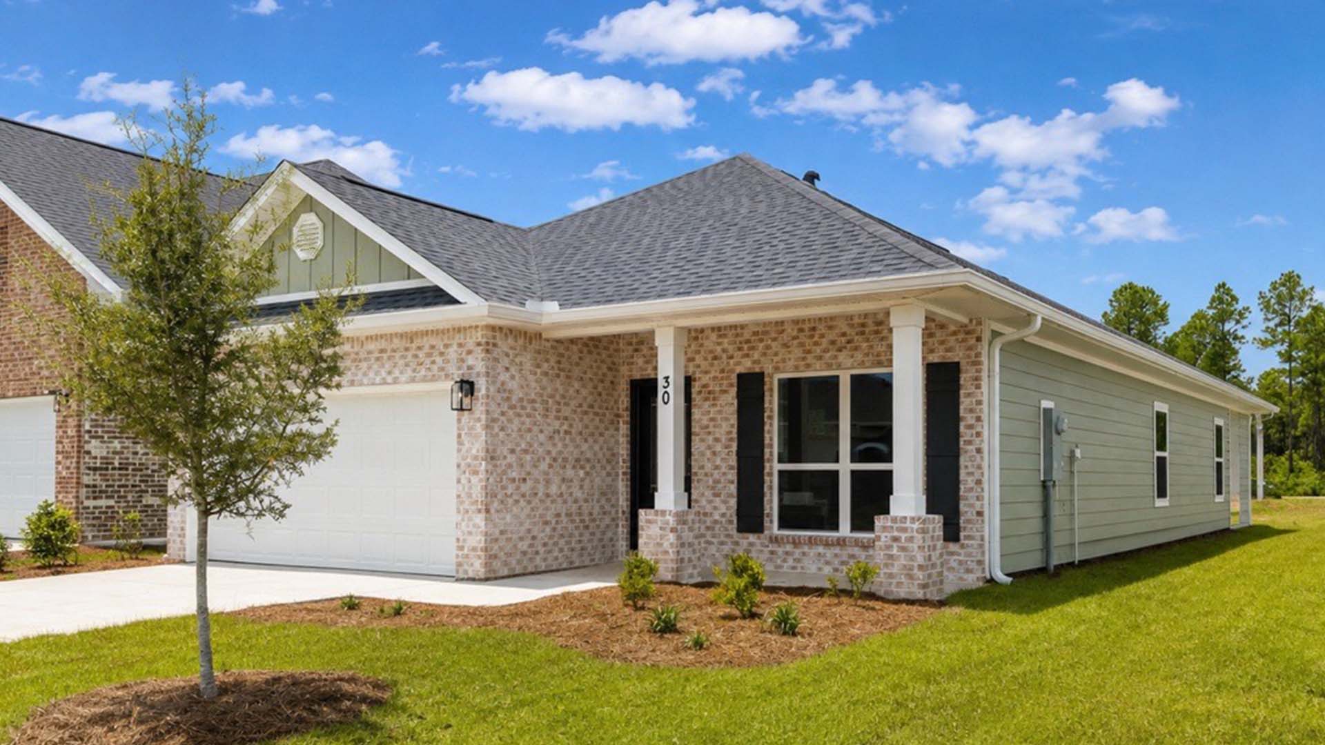 30 Foxtrail Road has a covered front porch