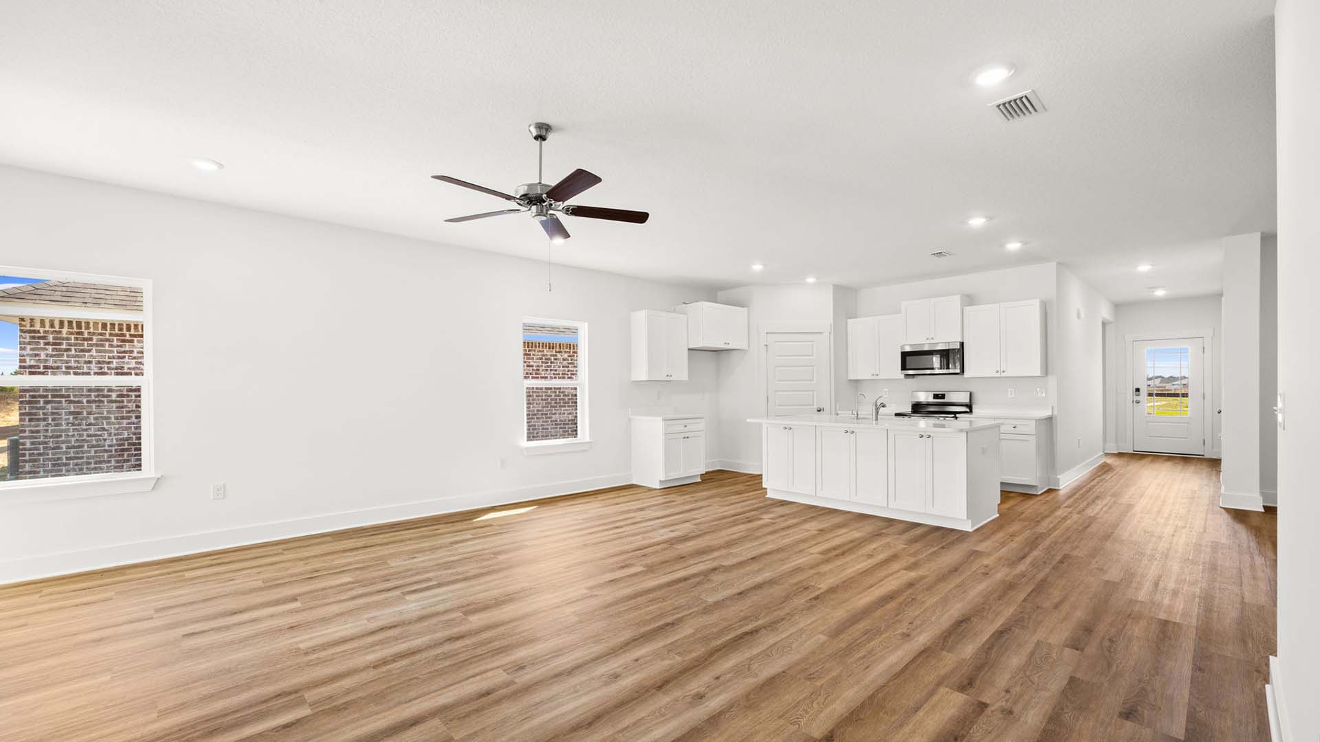The open layout keeps this room bright and airy