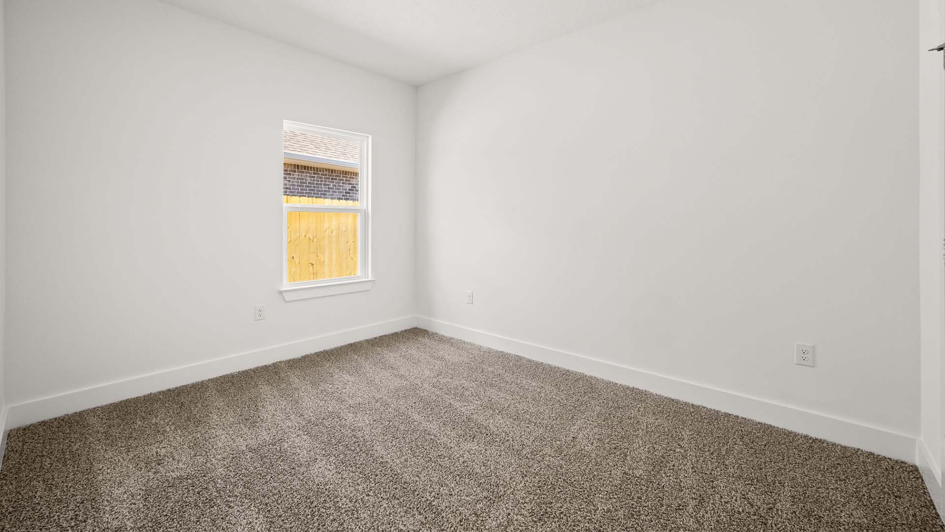 The guest bedrooms have carpet
