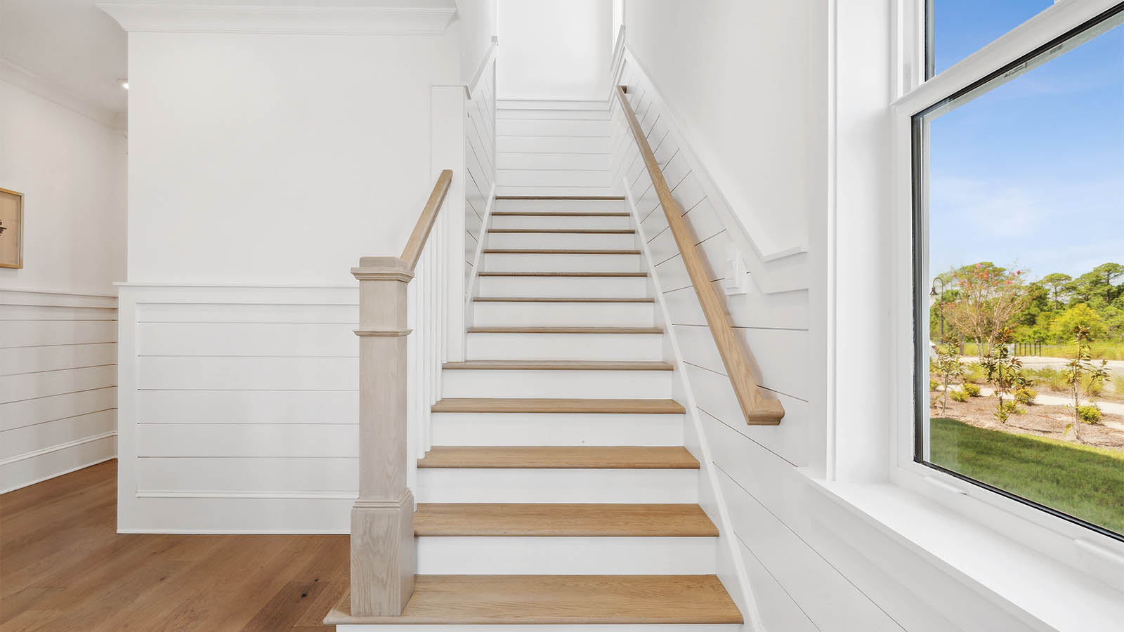 The stairs leading to the second level have EVP treads