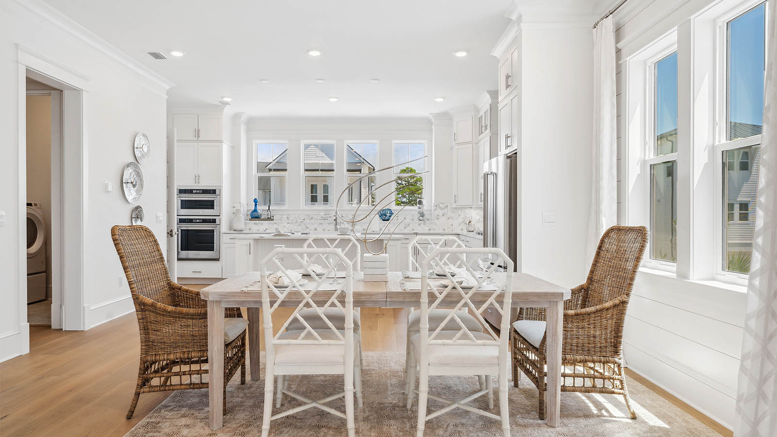 The second level has an area for a formal dining room