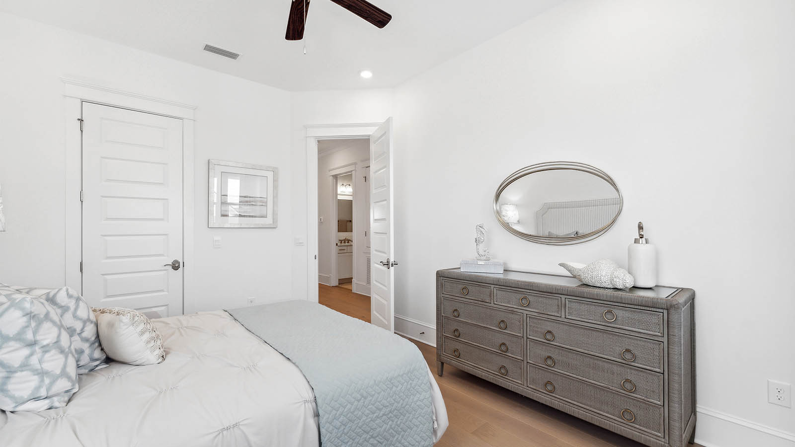 Guest bedroom two has a large closet