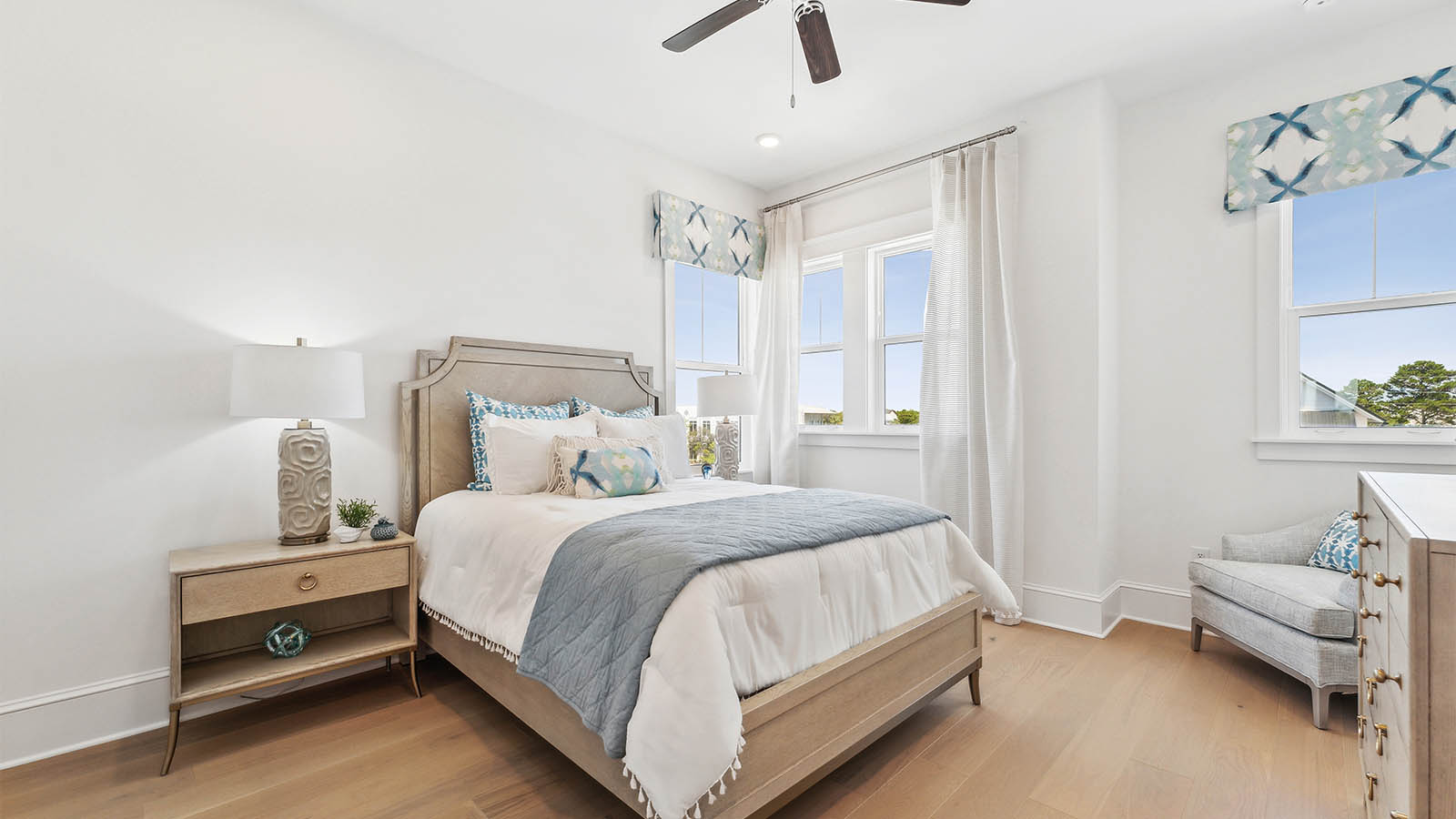 Guest bedroom three has ample closet space