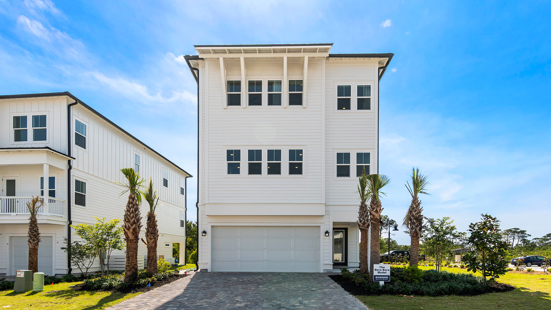 The Antigua is a new floor plan to Parkside and has two car garage and a flex room on the ground level