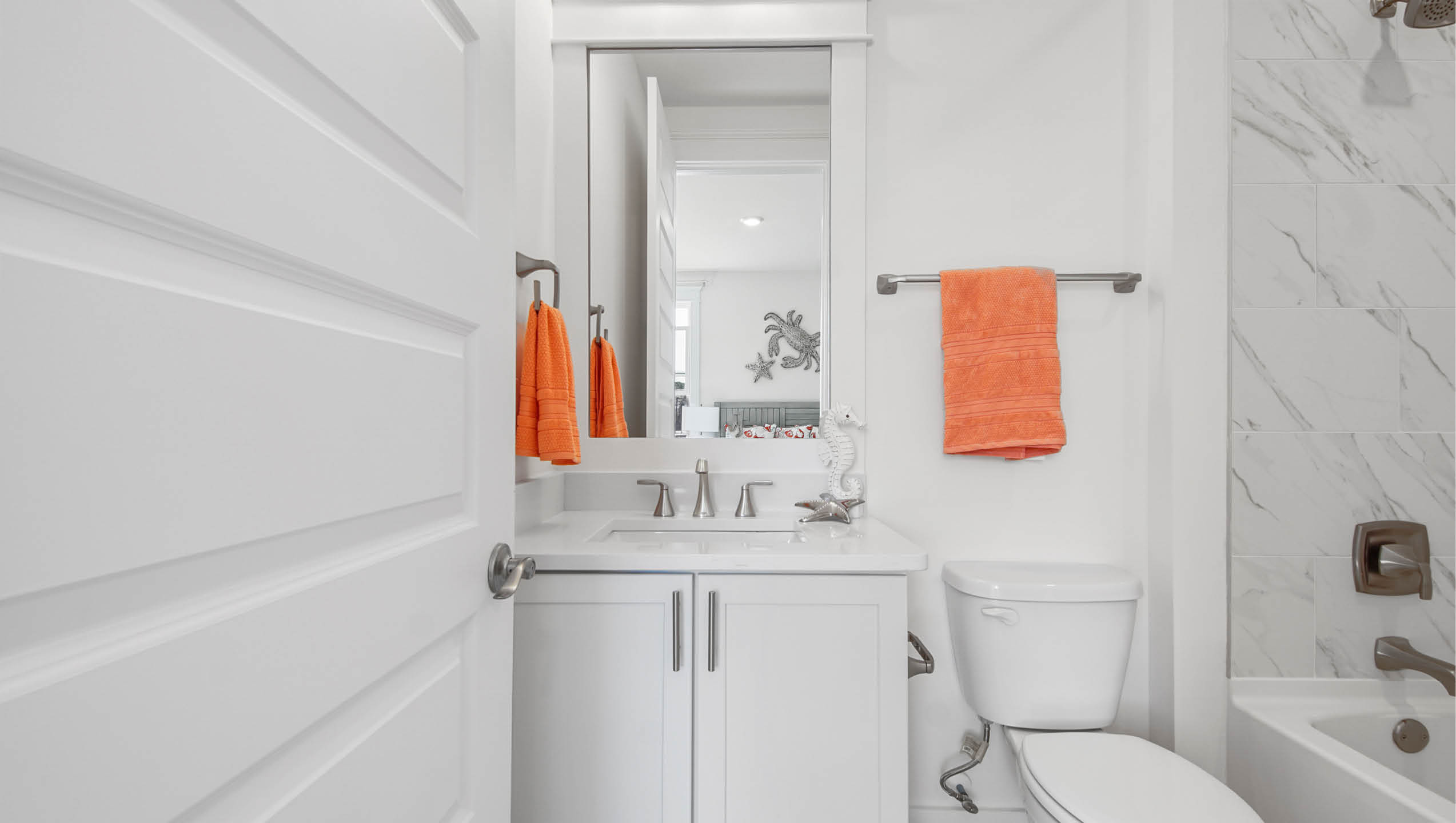 Bedroom two private bath with vanity