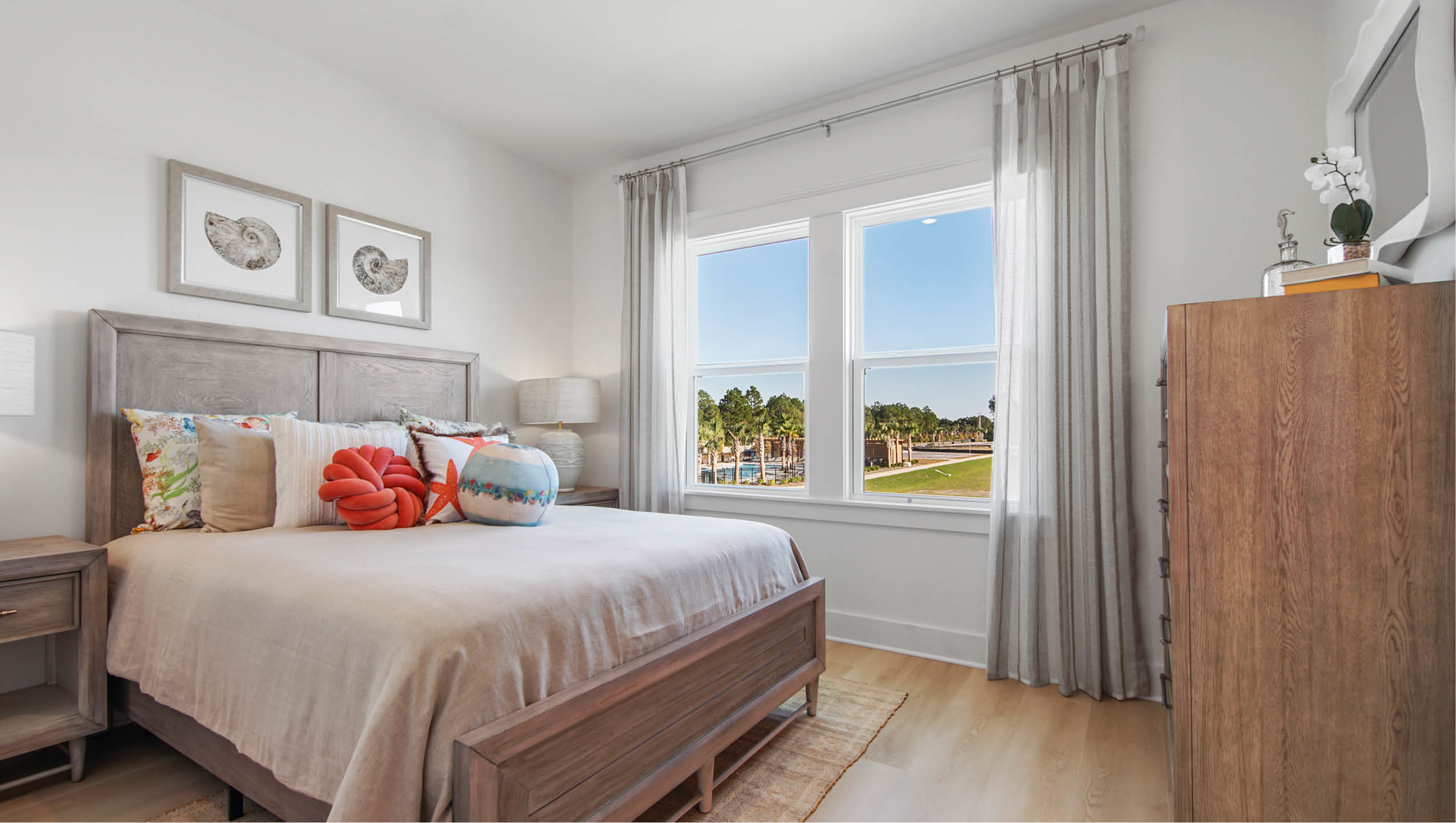 Bedroom four on second level with wood floors