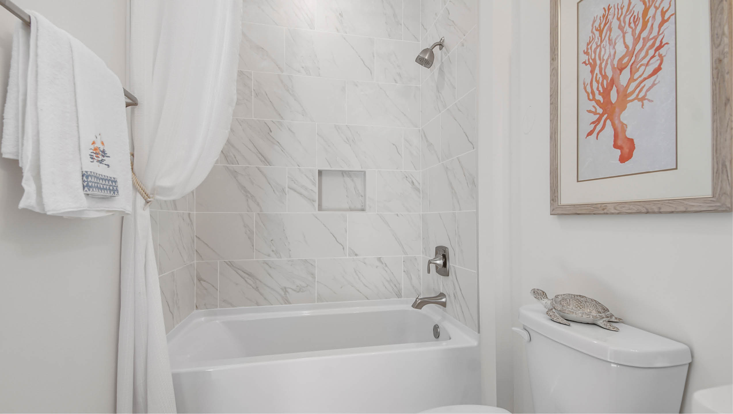 Bedroom four with shower tub combination