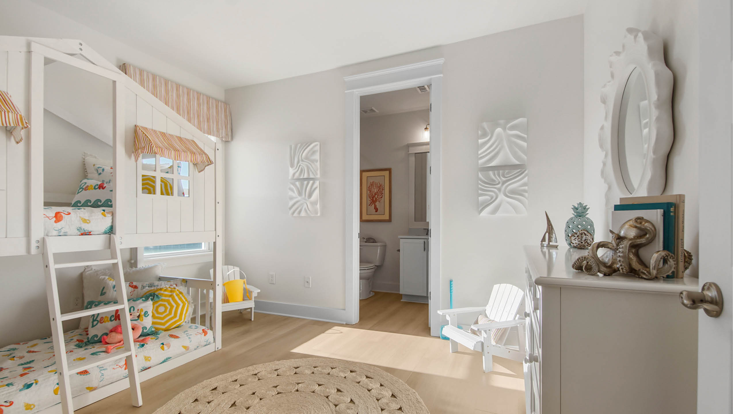 Bedroom three with shared bathroom