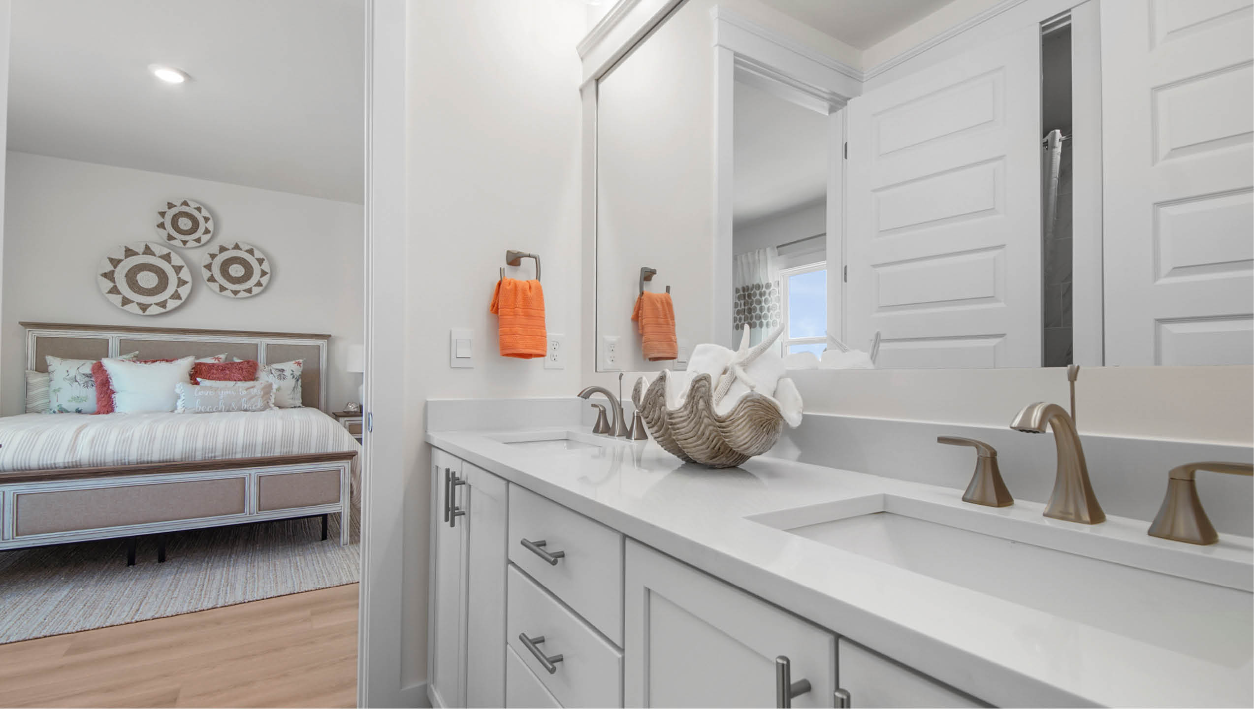 Shared bathroom with bedroom five