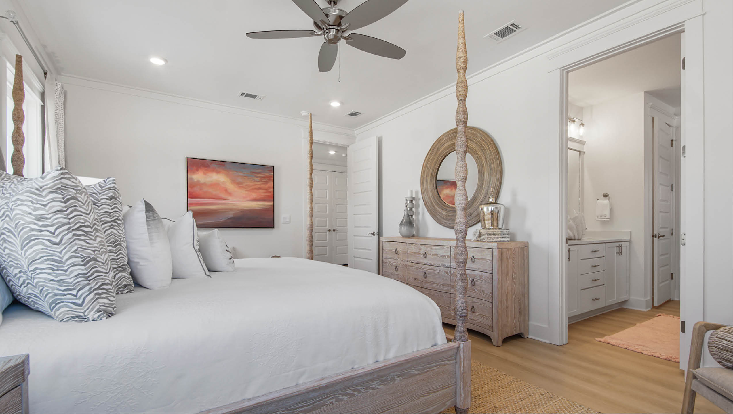 Primary bedroom with private ensuite bathroom