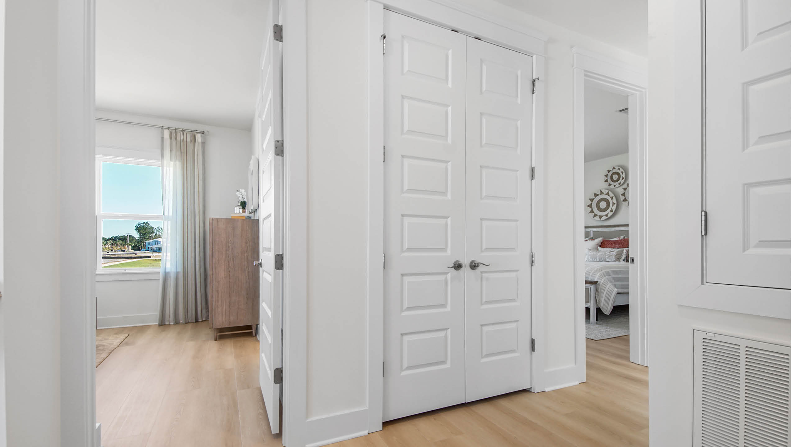 Second level hall to bedrooms three and five