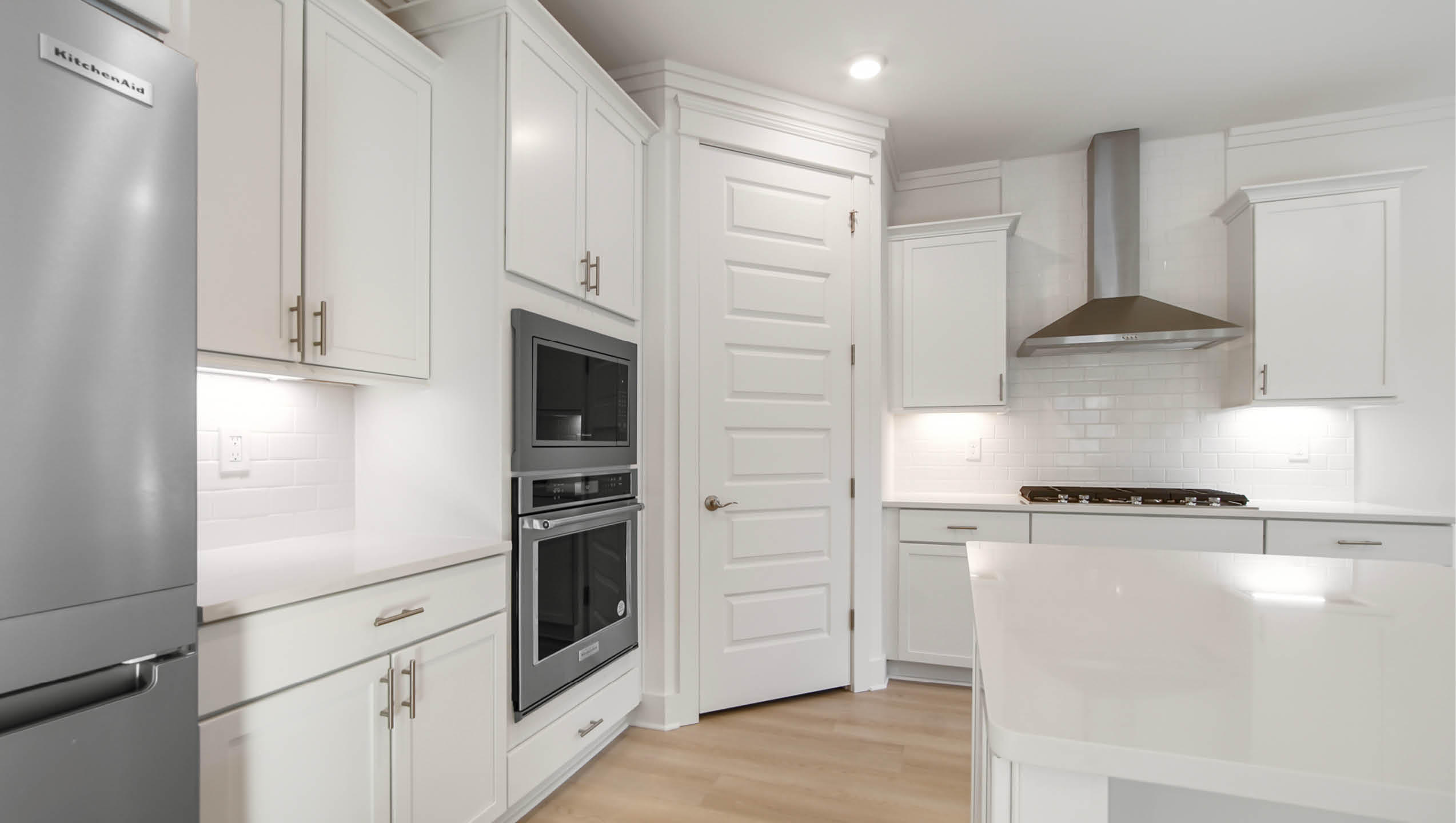Kitchen with built in appliances