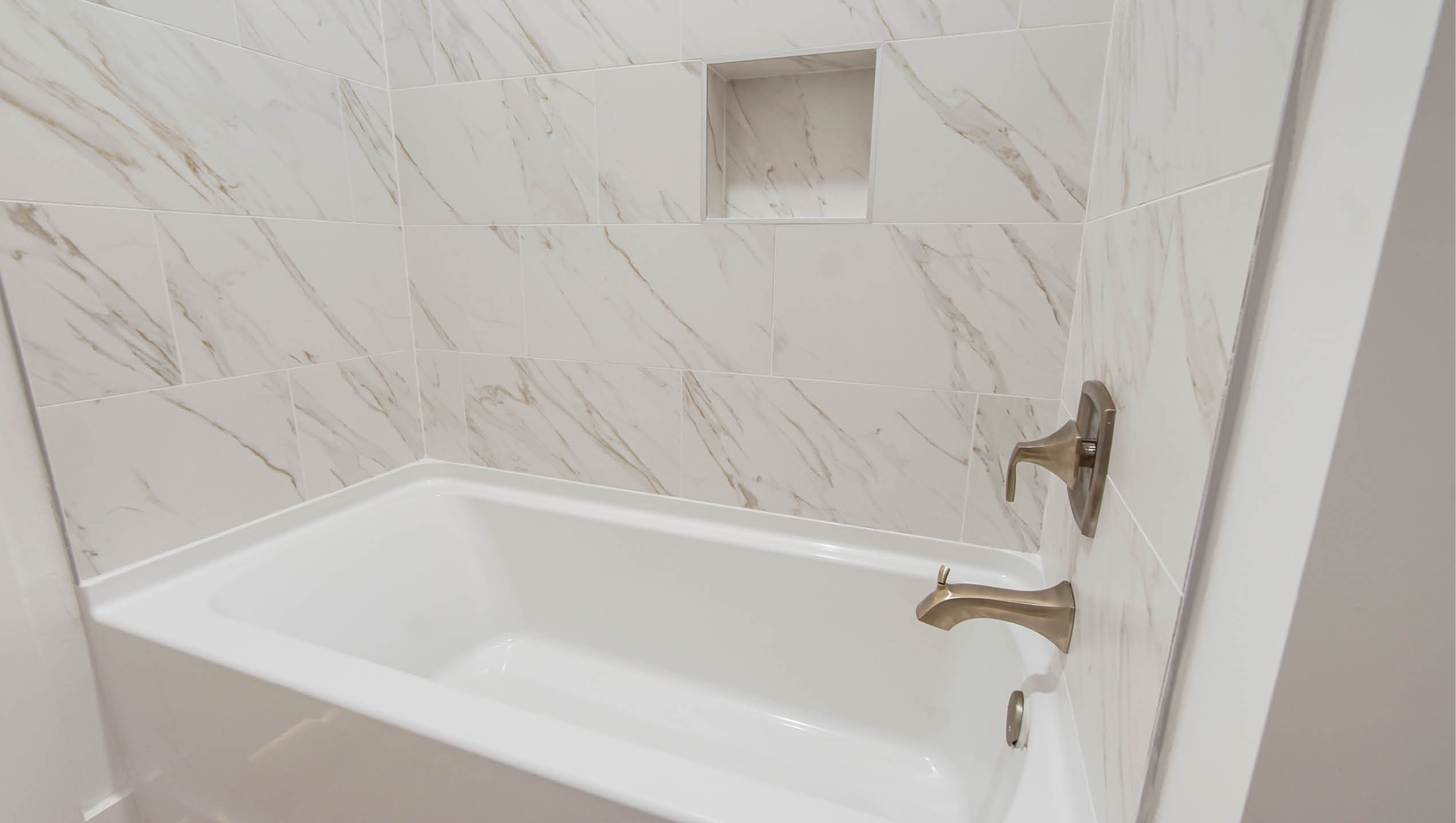 Shared bathroom shower tub combo