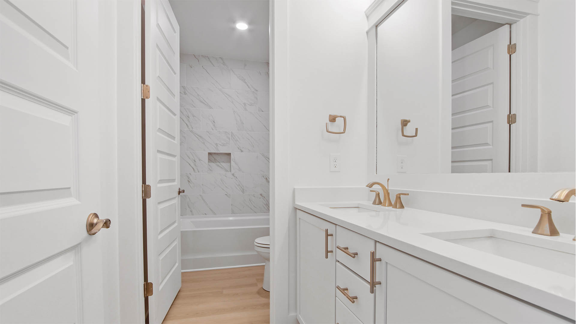 Shared bathroom on second level