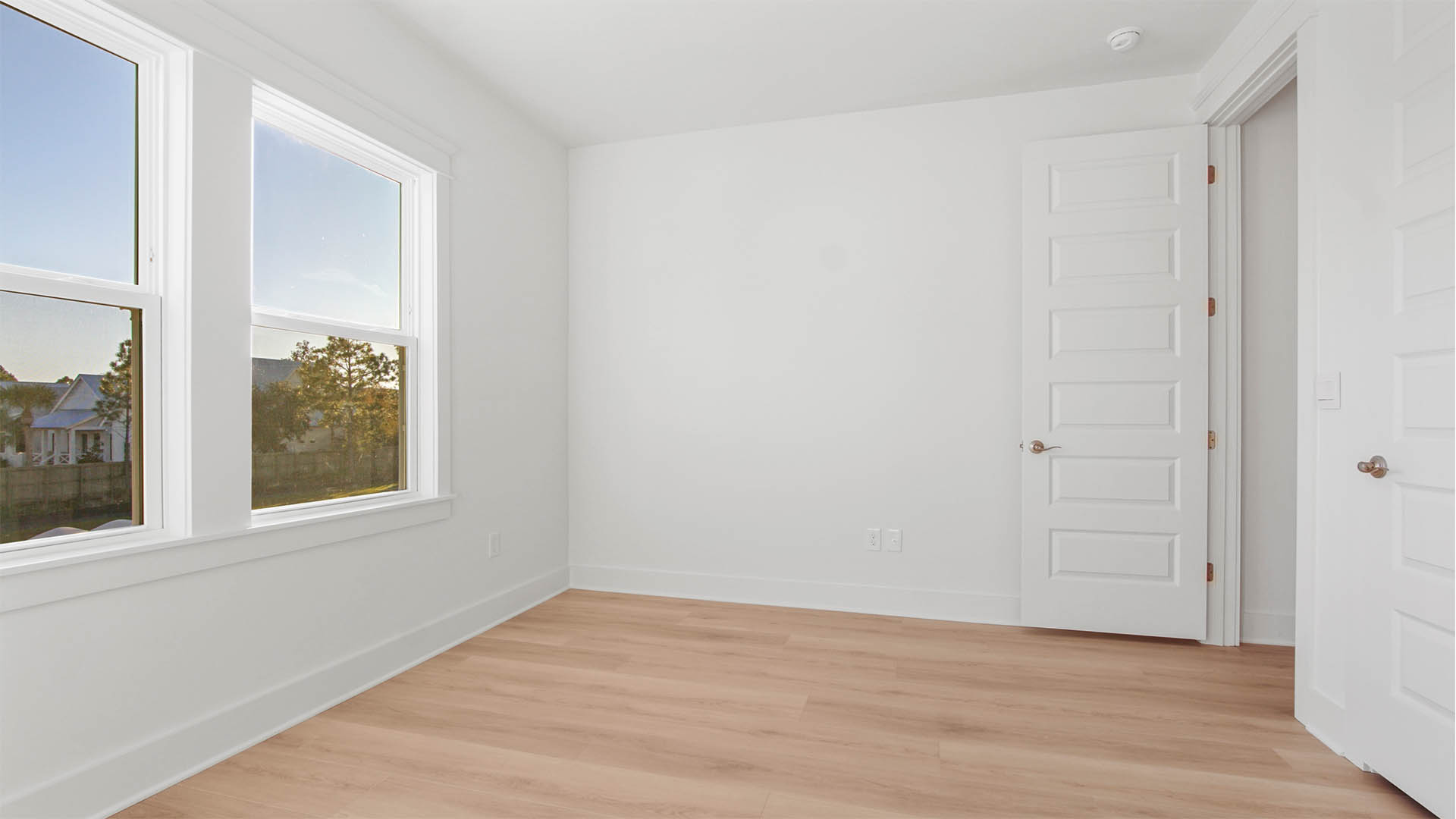 Bedroom five with double windows