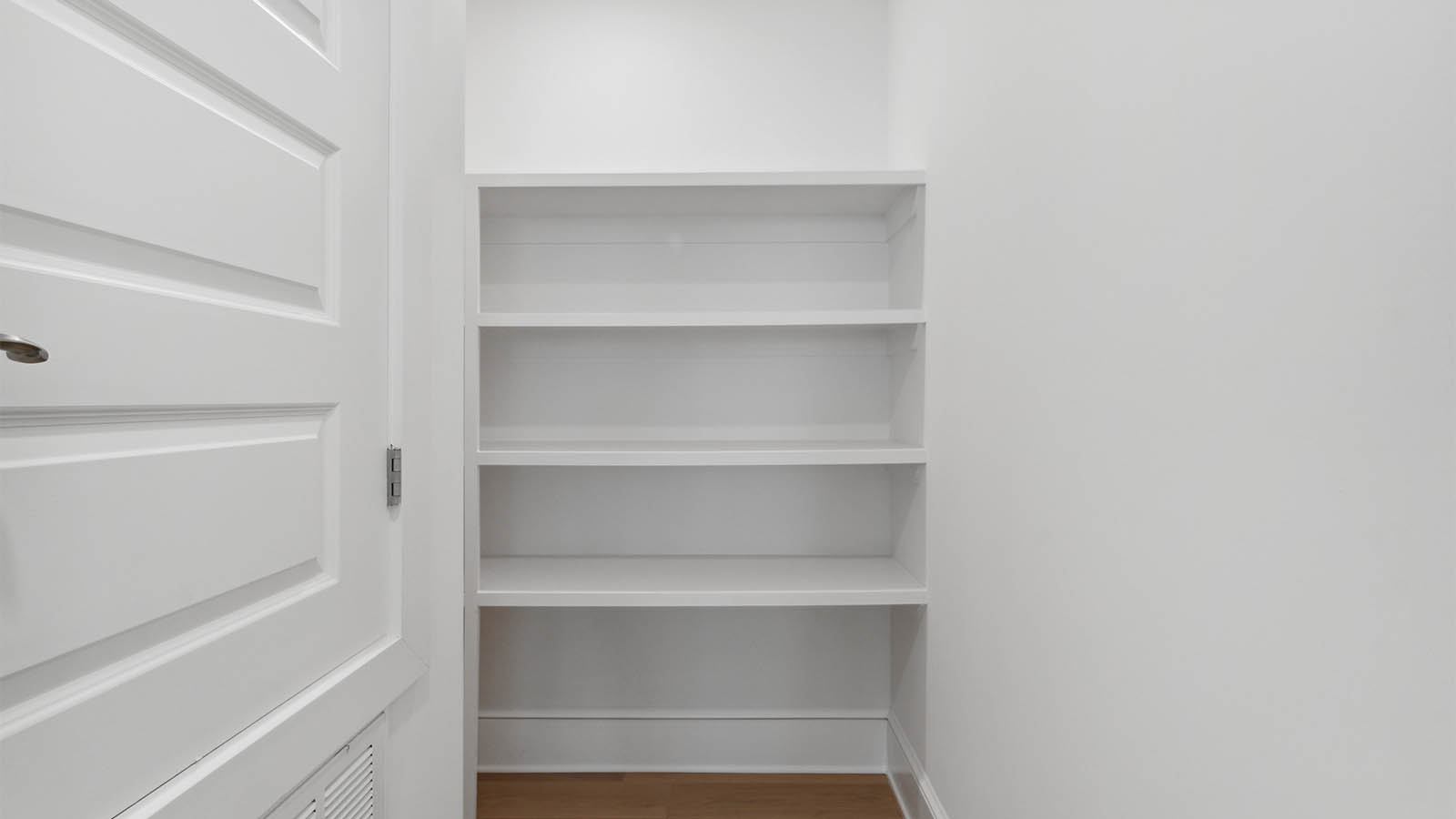 The closet or storage room has space for extra linens and beach supplies