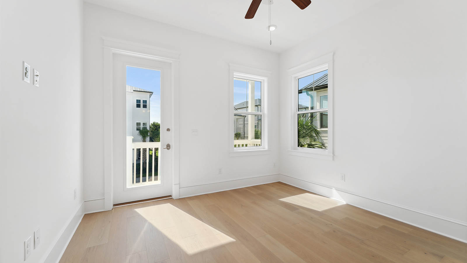 The second level has a dining area, flex room and a large great room