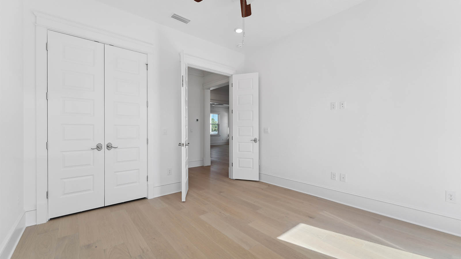 There is a guest bedroom off the great room