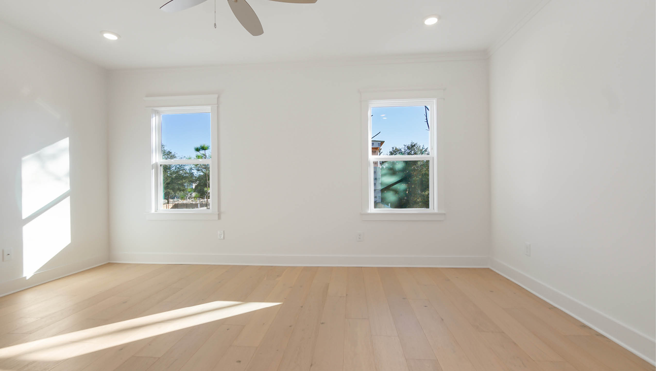 Spacious primary bedroom