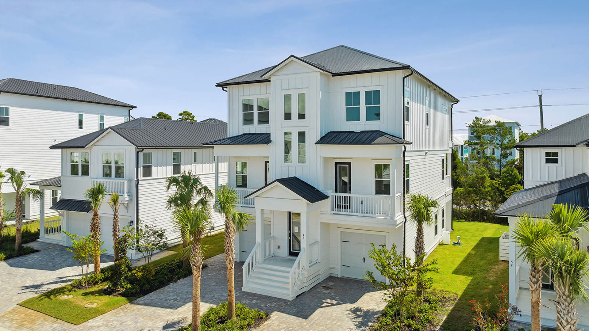 The Laguna is one of the newest floor plans to Parkside with three stories of coastal luxe living space