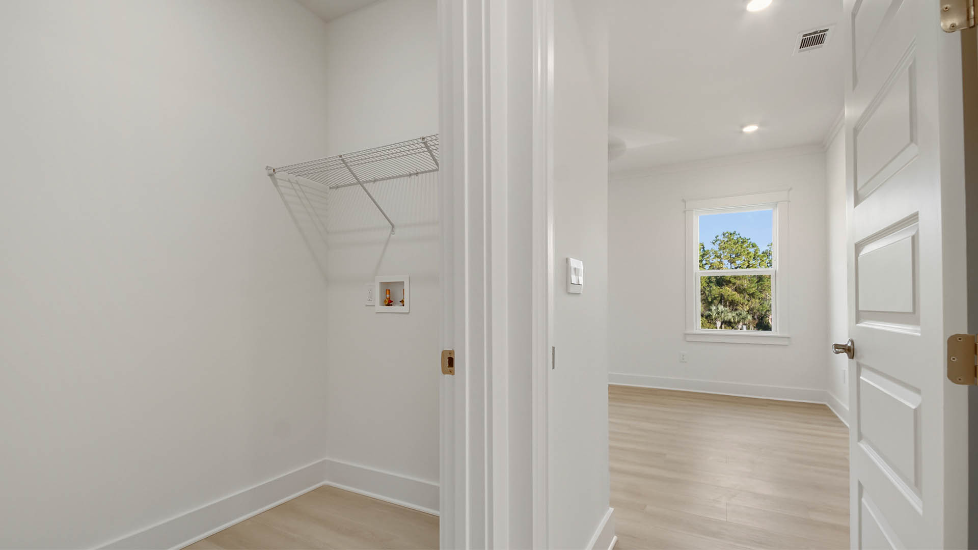 Laundry room located on the second level off the hallway