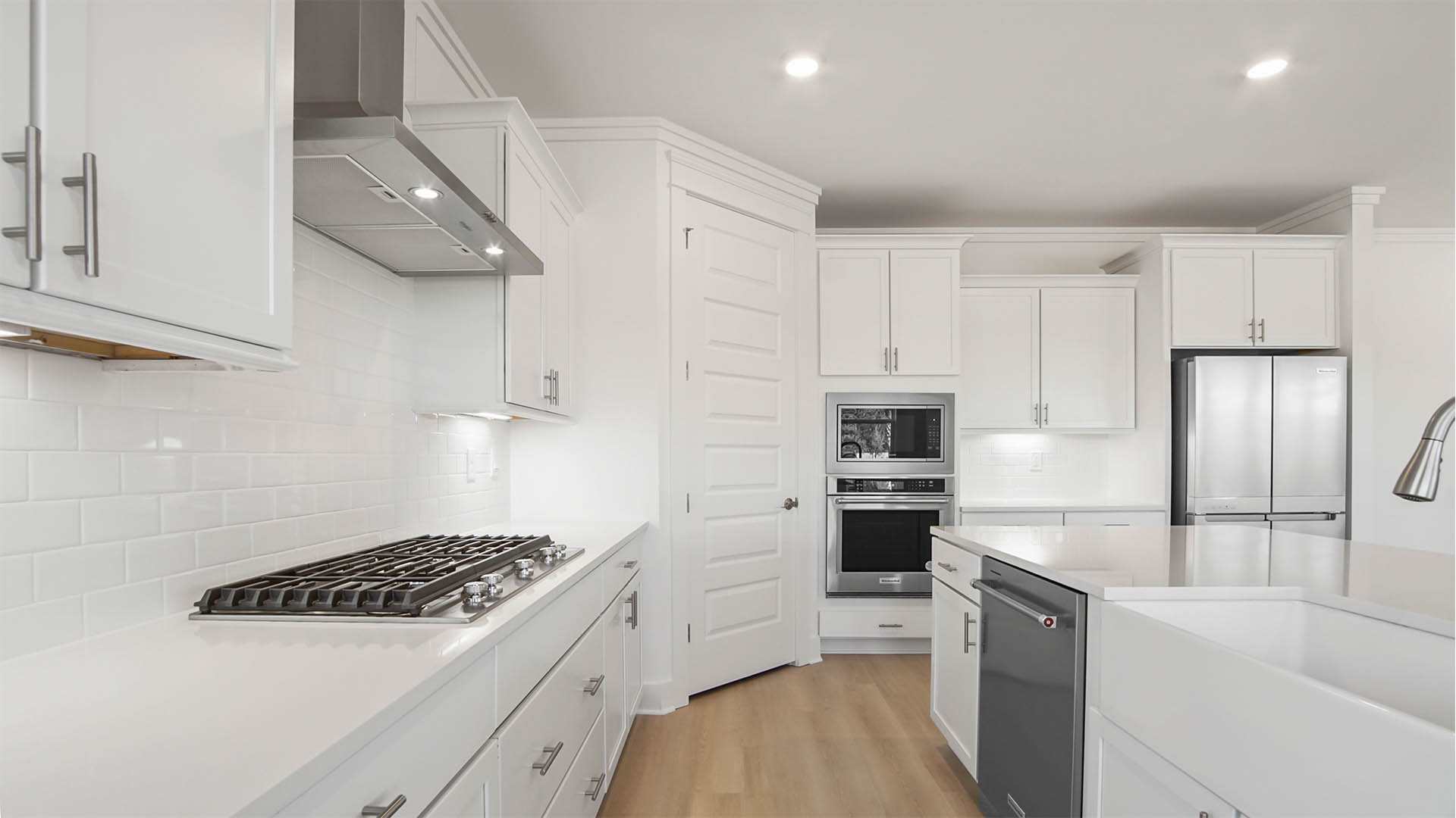 Gourmet kitchen with KitchenAid appliances