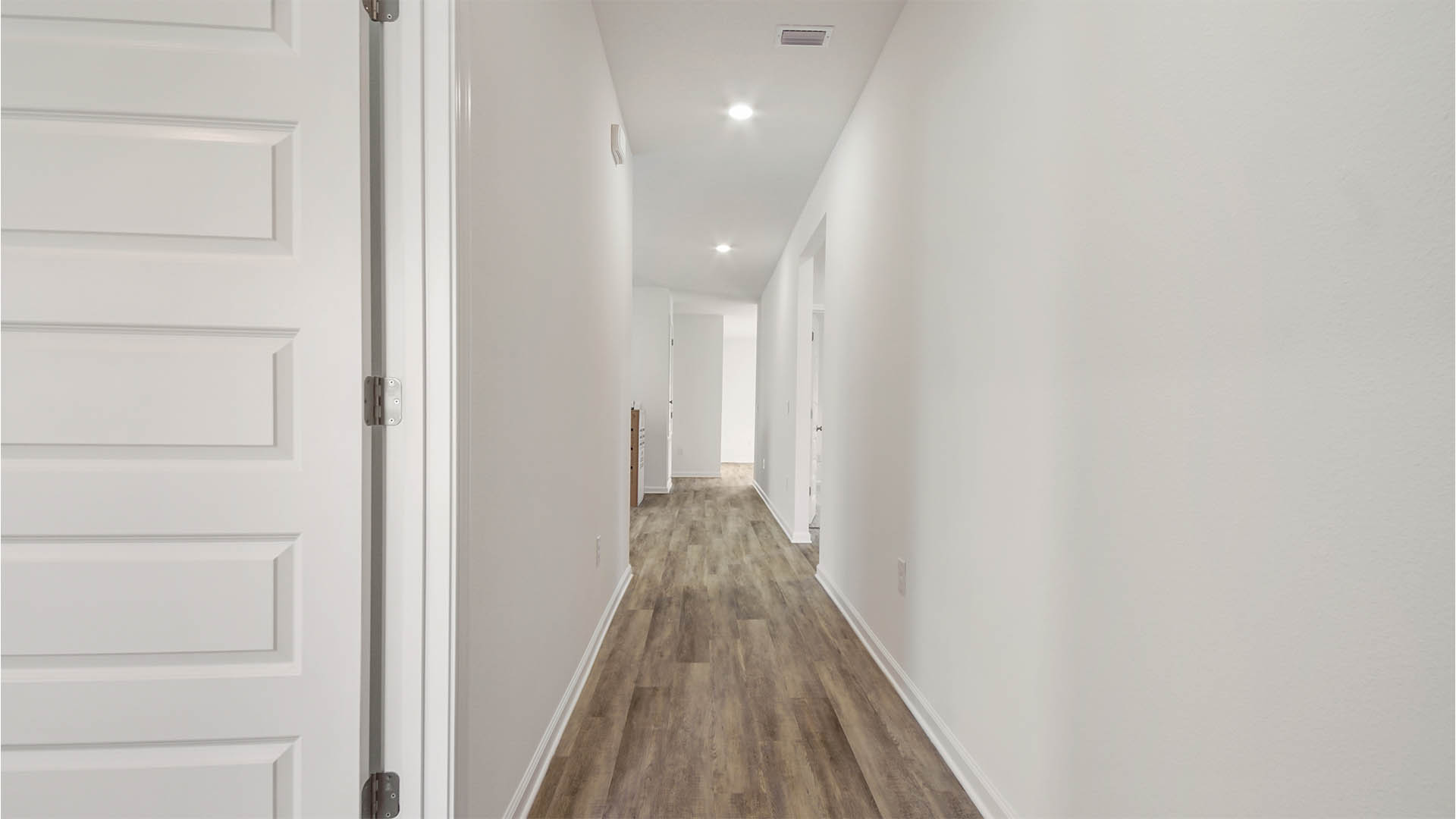 Front entrance and foyer with EVP flooring.