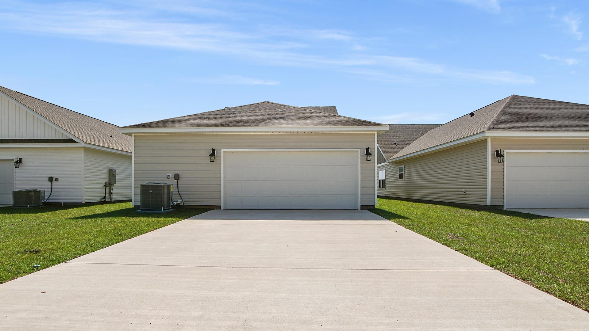 This home has a rear entry garage