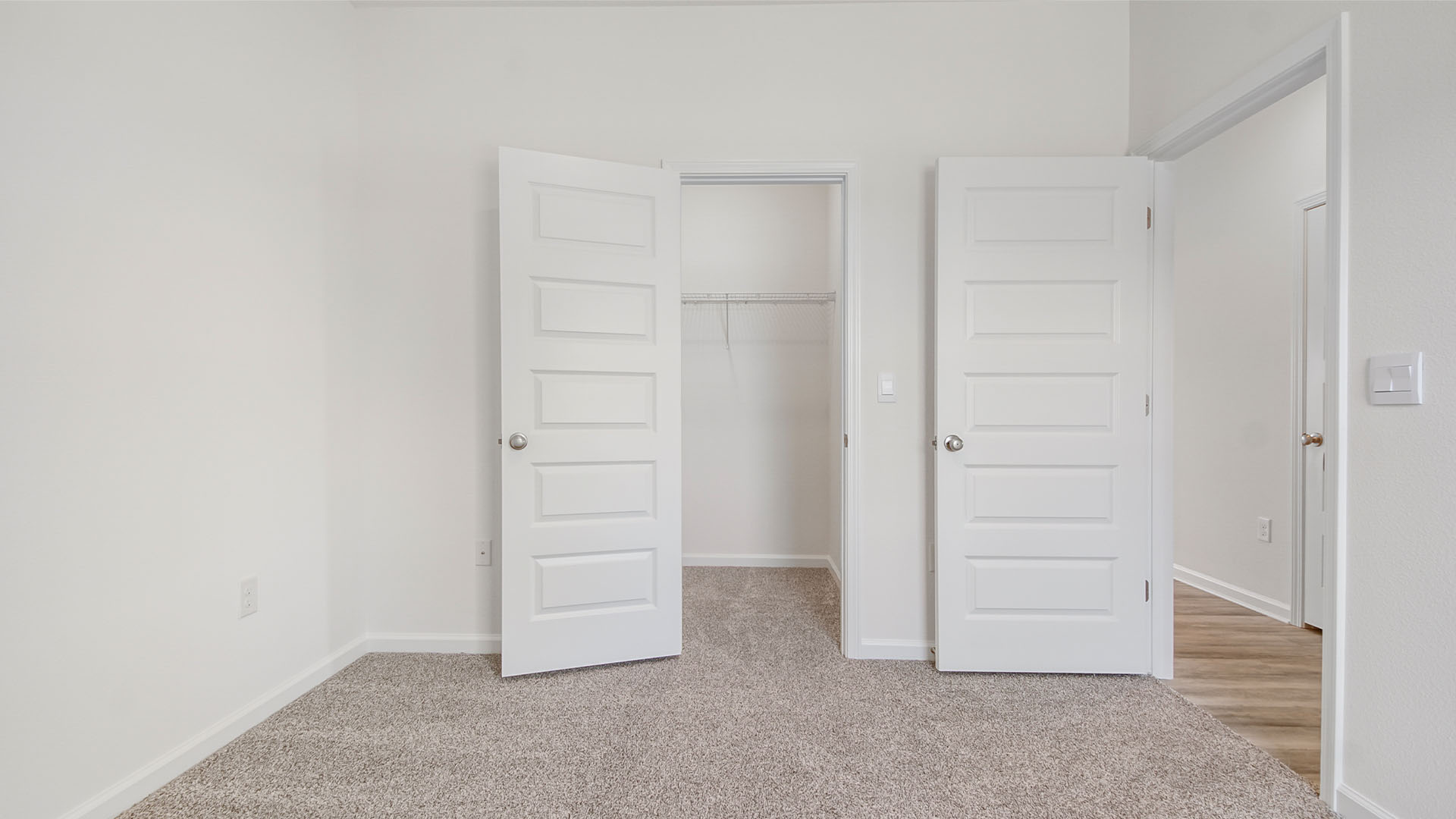 Additional bedrooms have ample closet space