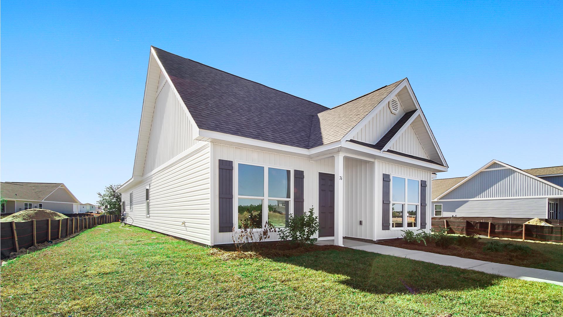 The Mason at completion has a rear entry garage,