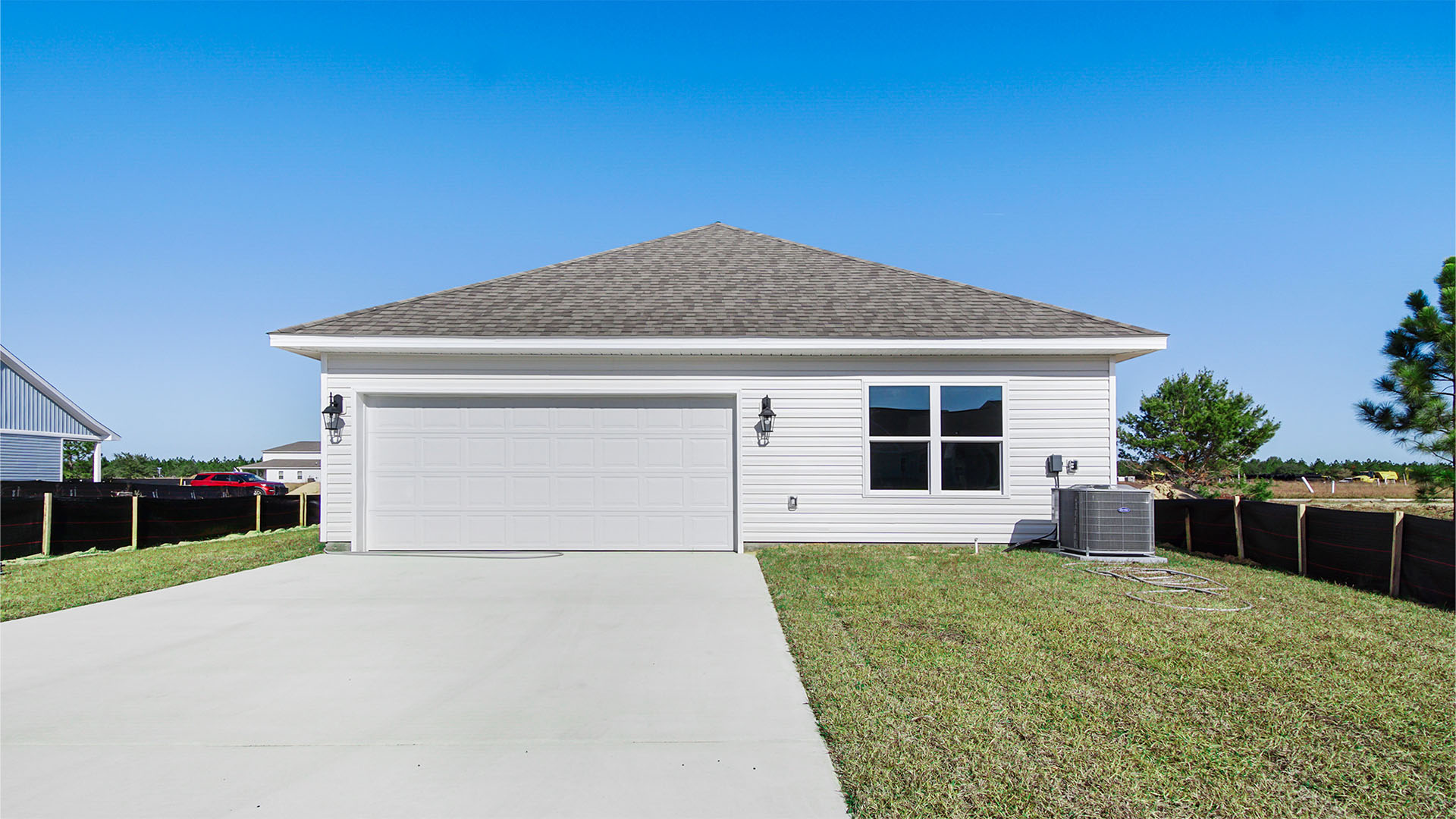 The Mason has a rear entry garage with remote access