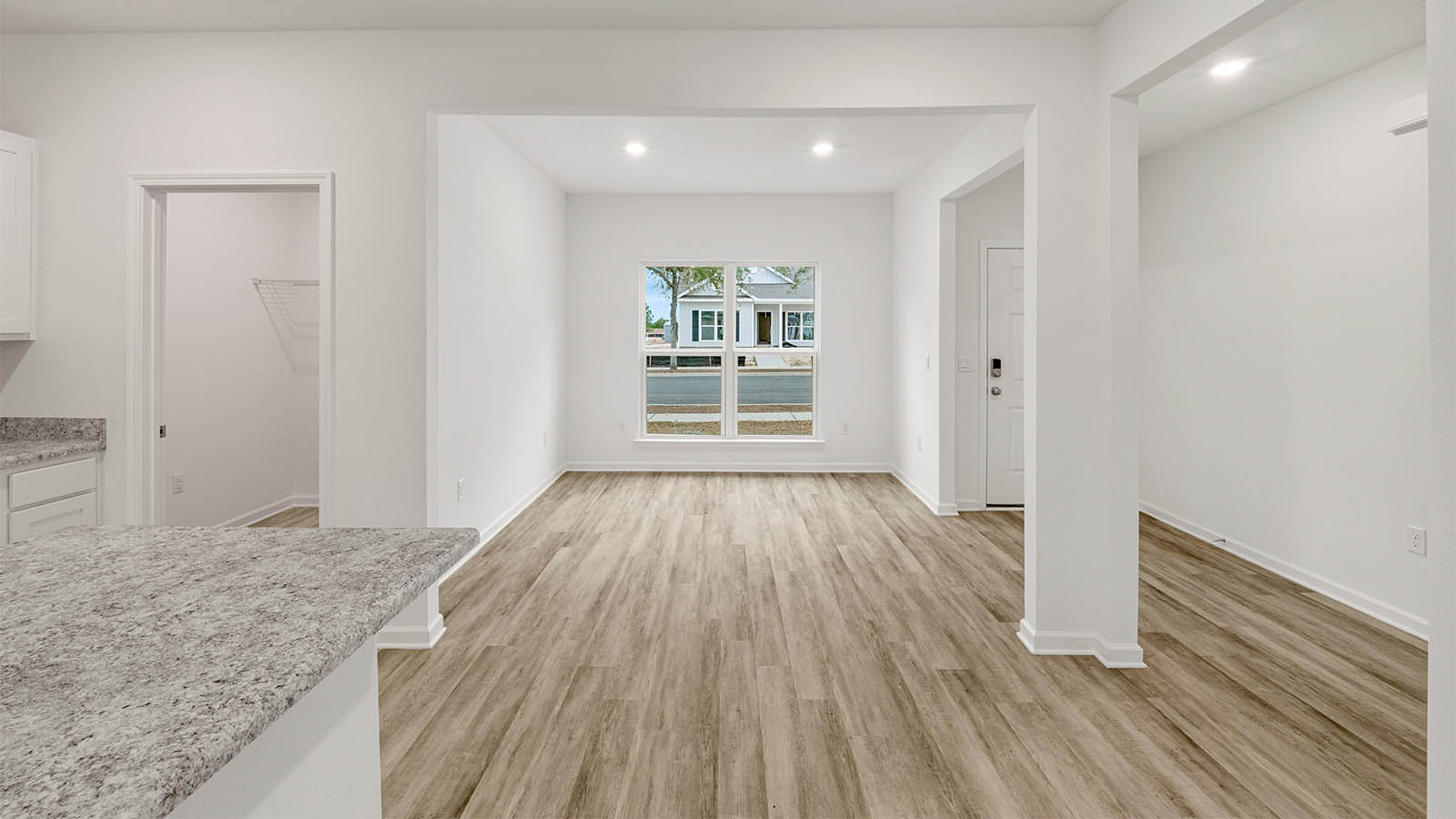 Appointed dining room of the Mason floor plan overlooks the front lawn