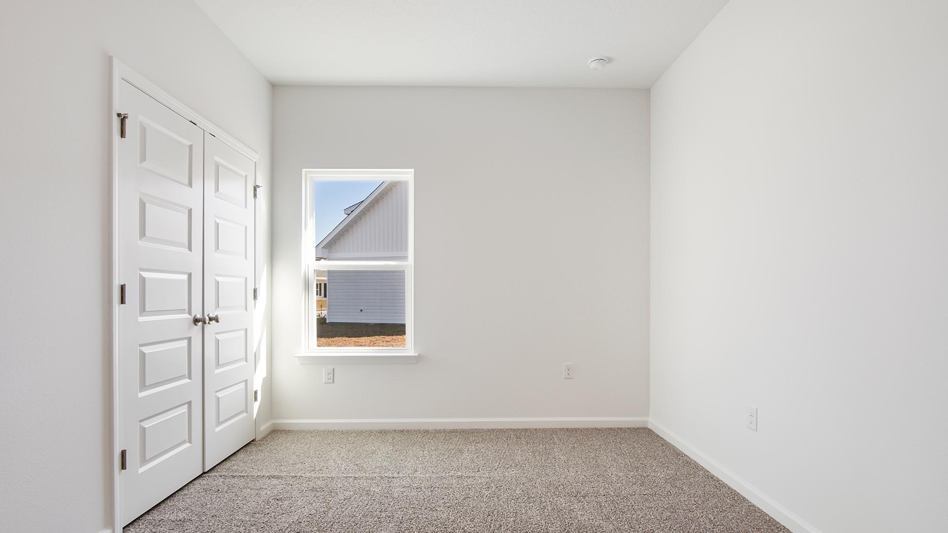 Bedroom three has ample closet space