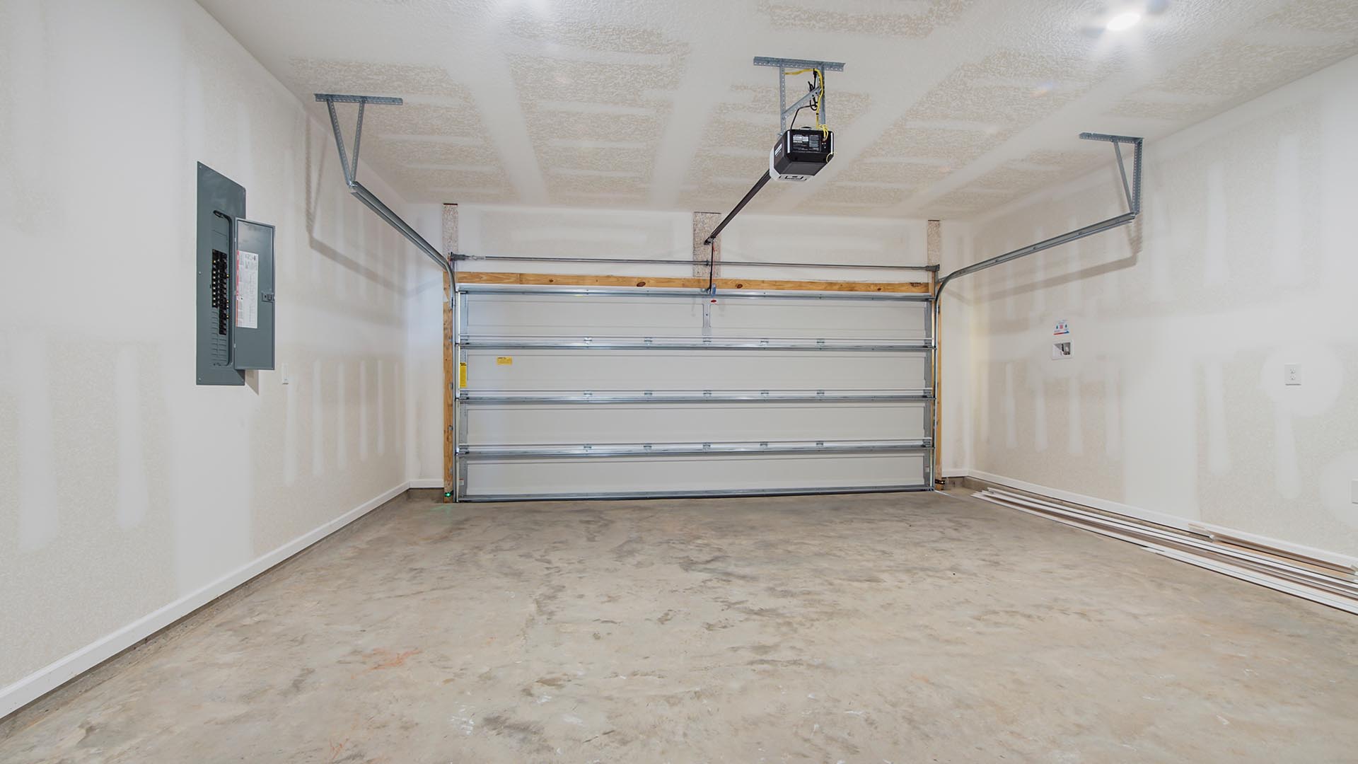 This home has a rear entry garage