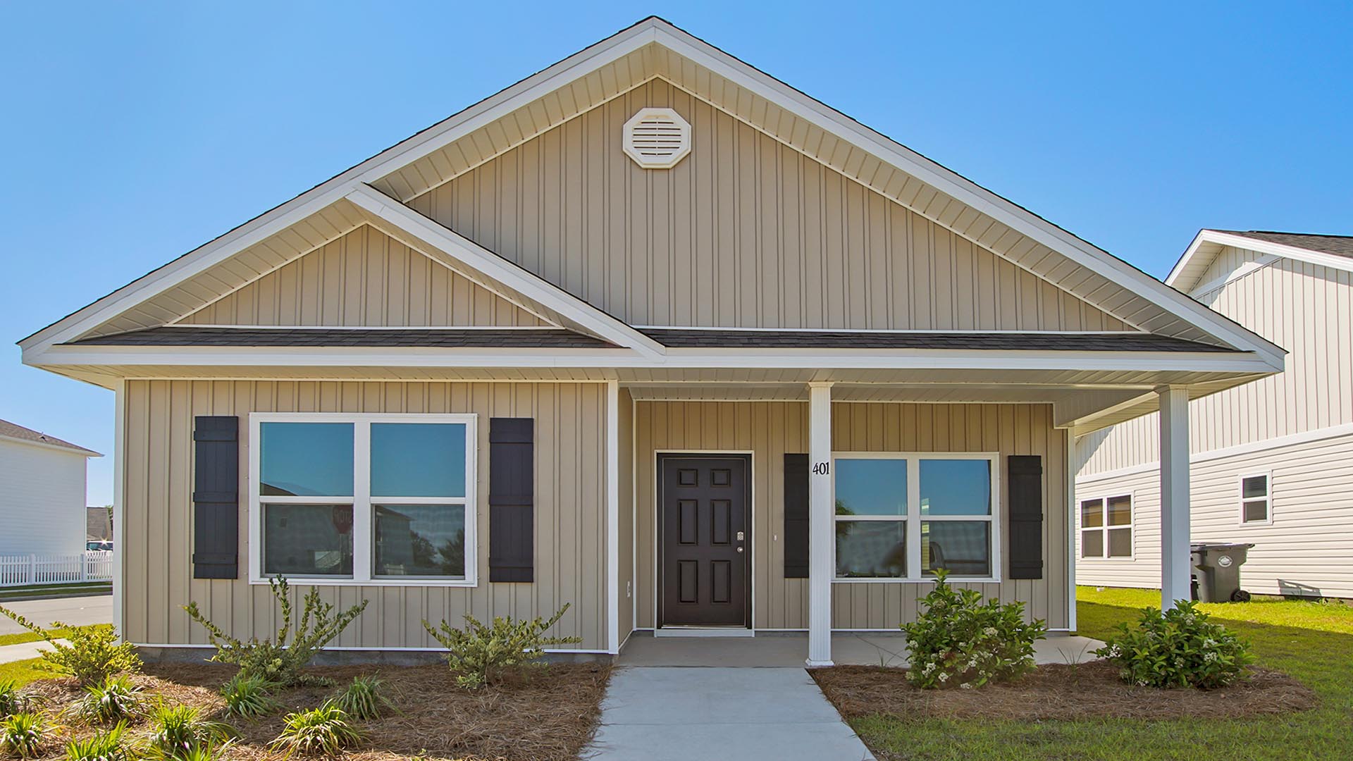 The Porter has a covered entry